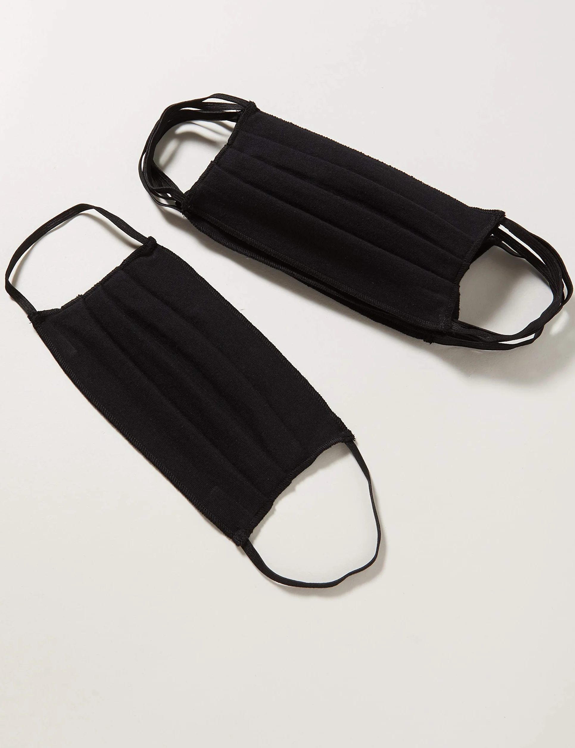 Uniseks Pleated Face Mask Maski Ochronne, Czarne, 10 Sztuk