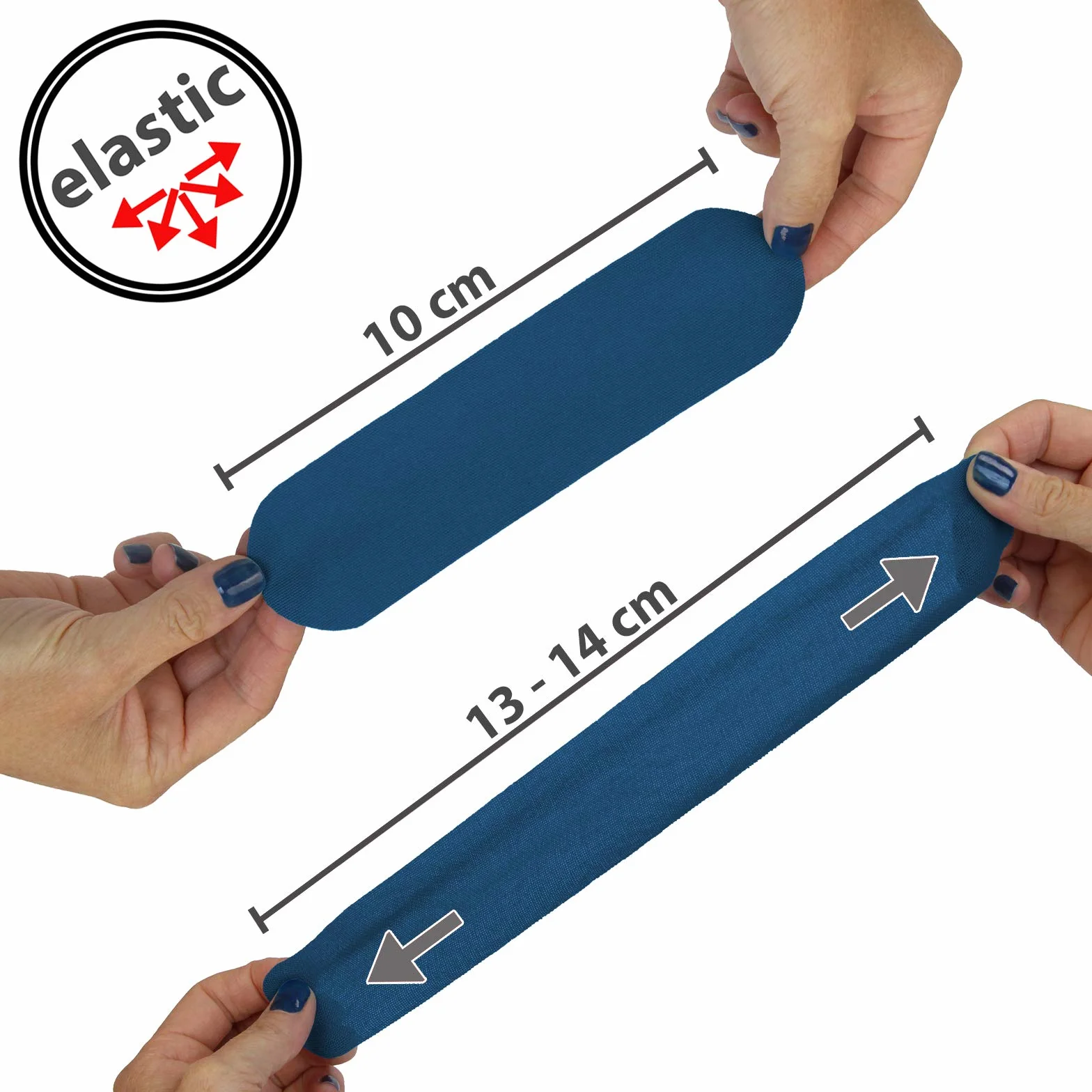 BB Sport 1 x rolka taśmy kinezjologicznej 5 m x 5,0 cm w wielu kolorach do wyboru E-book broszura z informacją jak stosować elastyczne plastry zestaw 1 sztuka set taśma plastry tejpy, Kolor:ciemnoniebieski