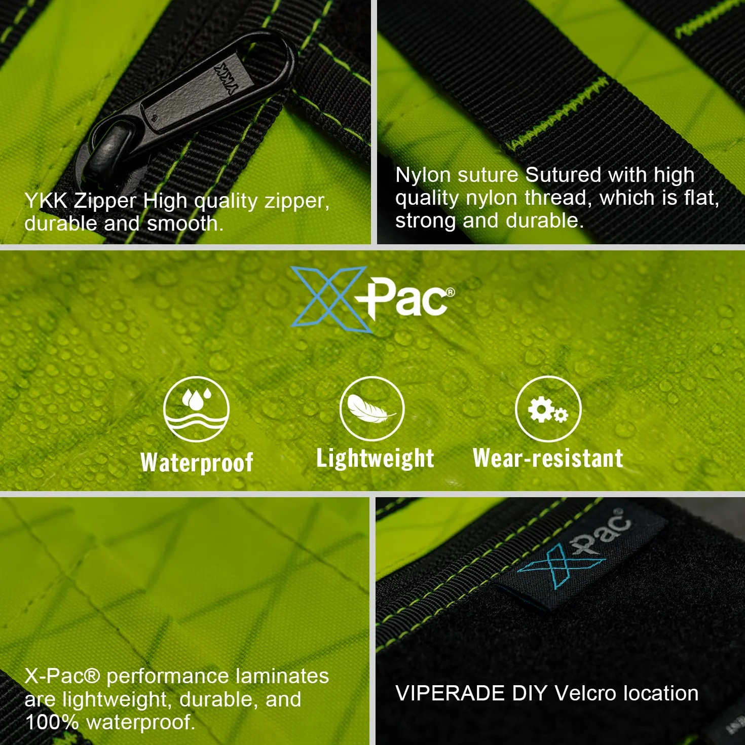 VIPERADE VE1 X-Pac EDC Werkzeugtasche Organizer EDC Pouch Klein EDC Taschen Pocket Organizer Nylon Multitool Tasche Klein für Taschenlampe Taschenmesser Stift Notizbuch-Xpac Hot-Limonka