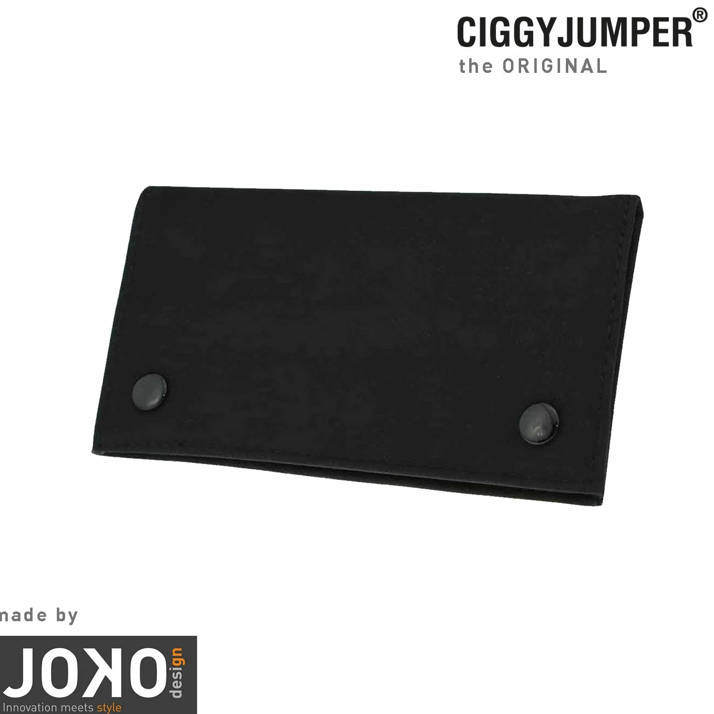 Torba na tytoń used Leather Touch, worek na tytoń obrotowy z przegródkami na filtr, ulotki, zapalniczkę (1.) czarna, pojedyncza)