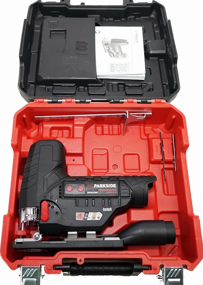 HEADNMORE Bundle – PARKSIDE PERFORMANCE® 12 V akumulatorowa wyrzynarka PPSTKA 12 + breloczek do kluczy HEADNMORE® (akumulator 2 x 4 Ah)