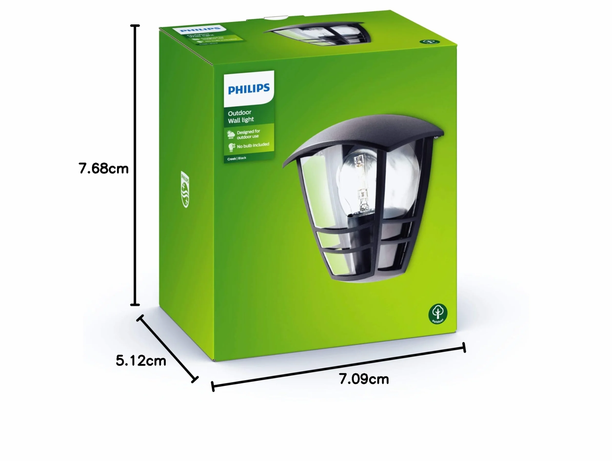 Philips Kinkiet, Czarny, 19.5 cm
