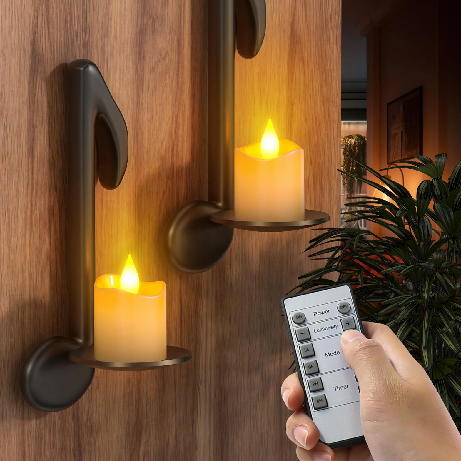 SoulBay Akumulatorowe świeczki LED ze stacją ładującą i timerem, 12 sztuk LED świeczki akumulatorowe elektryczne świece z pilotem funkcja timera na imprezę pokój salon Halloween Boże Narodzenie