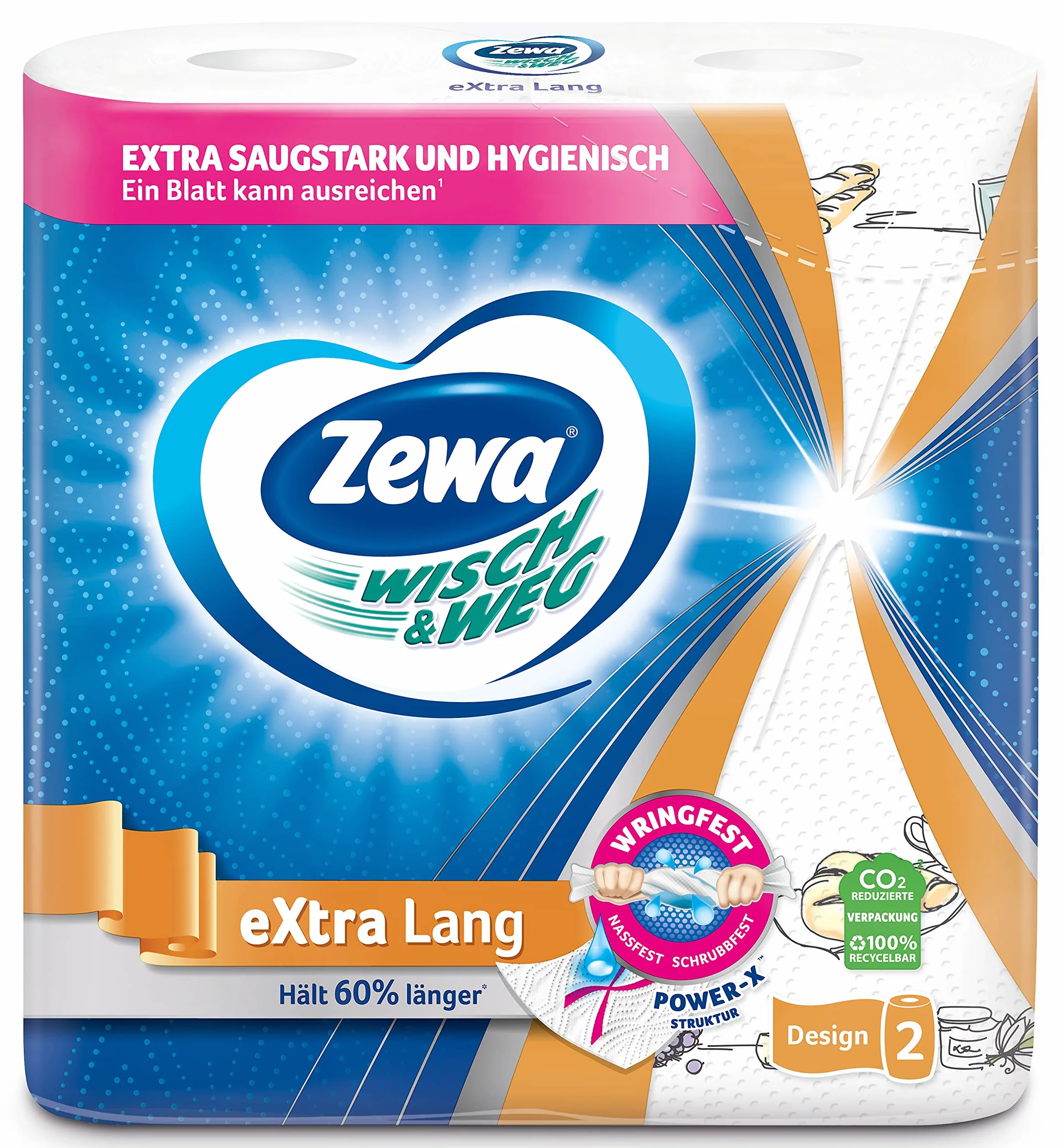 ZEWA eXtra Lang Design 2x72