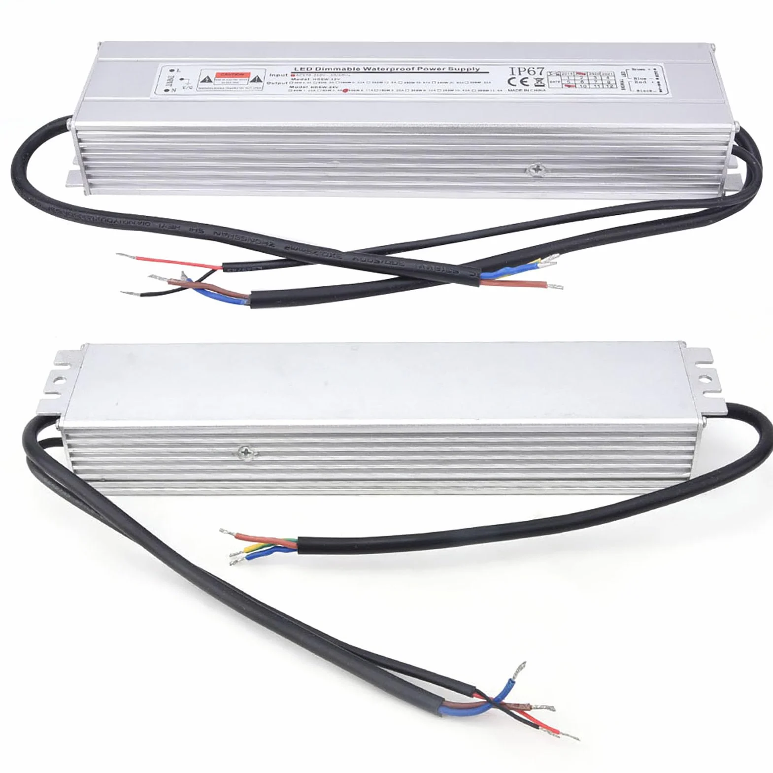 24 V 100W 4.17A Divemble Zasilacza LED, Obudowa ze Stopu Aluminium, Pełny Transformator Miedzi, Wydajny, do światła LED, Oświetlenie Biurowe, ściemnianie 0~10 V, ściemnianie