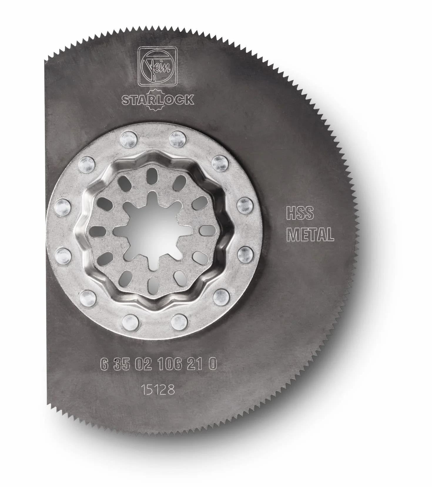 Fein Starlock Solid HSS segmentowe ostrze piły - precyzyjne cięcie do 1/40.6 cm na blachach, drewnie, GFRP i tworzywach sztucznych z metalowym ząbkowaniem, średnica 3-11/81.3 cm, 2-pak - 63502106220