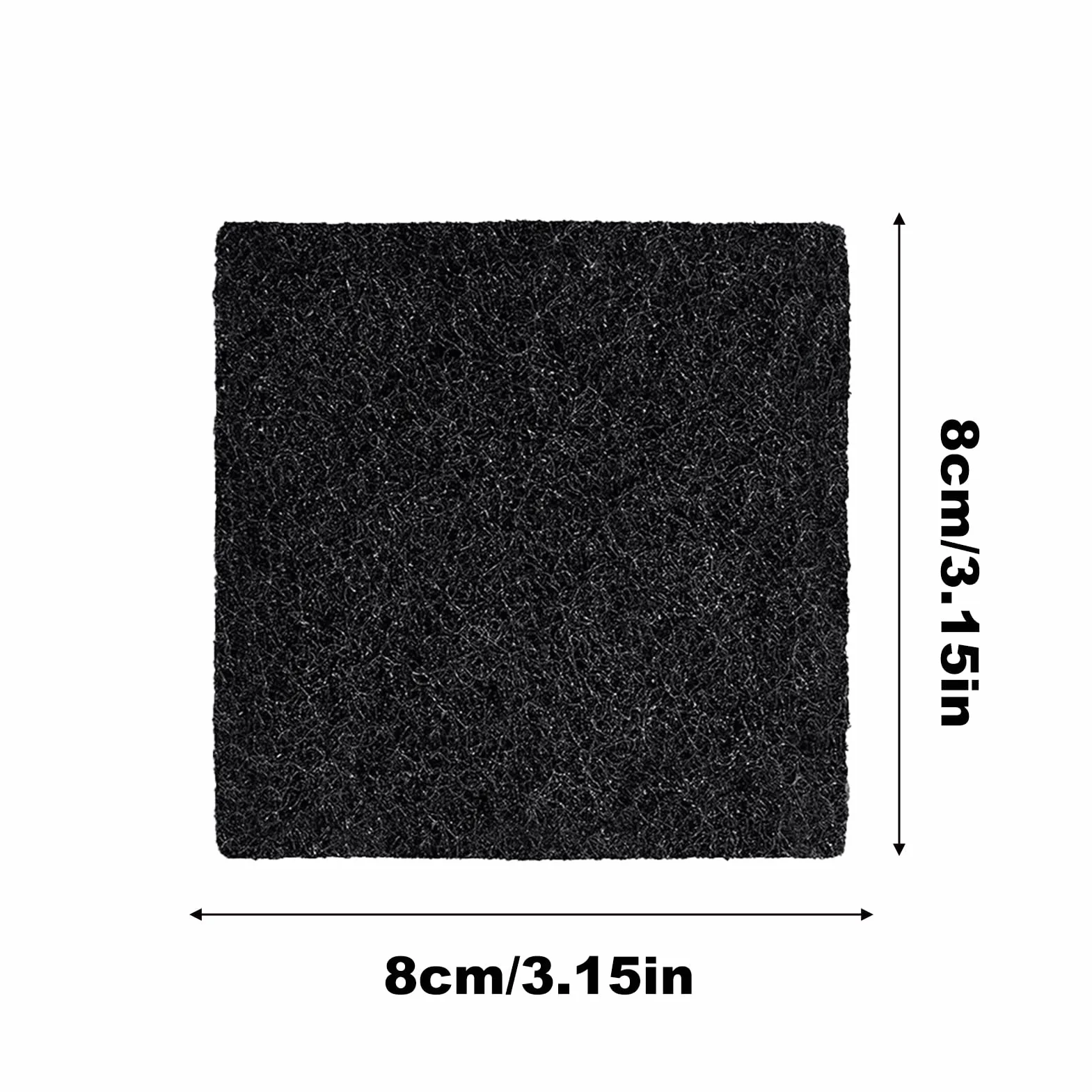 Filtr zapachowy - 8 x 8 x 0,1 cm pochłaniacz kleju, 20 szt. arkusz węglowy do kuchni, drewniany oczyszczacz o długotrwałej konstrukcji, akcesoria domowe, podkładka węglowa do łazienki i pojemnik na