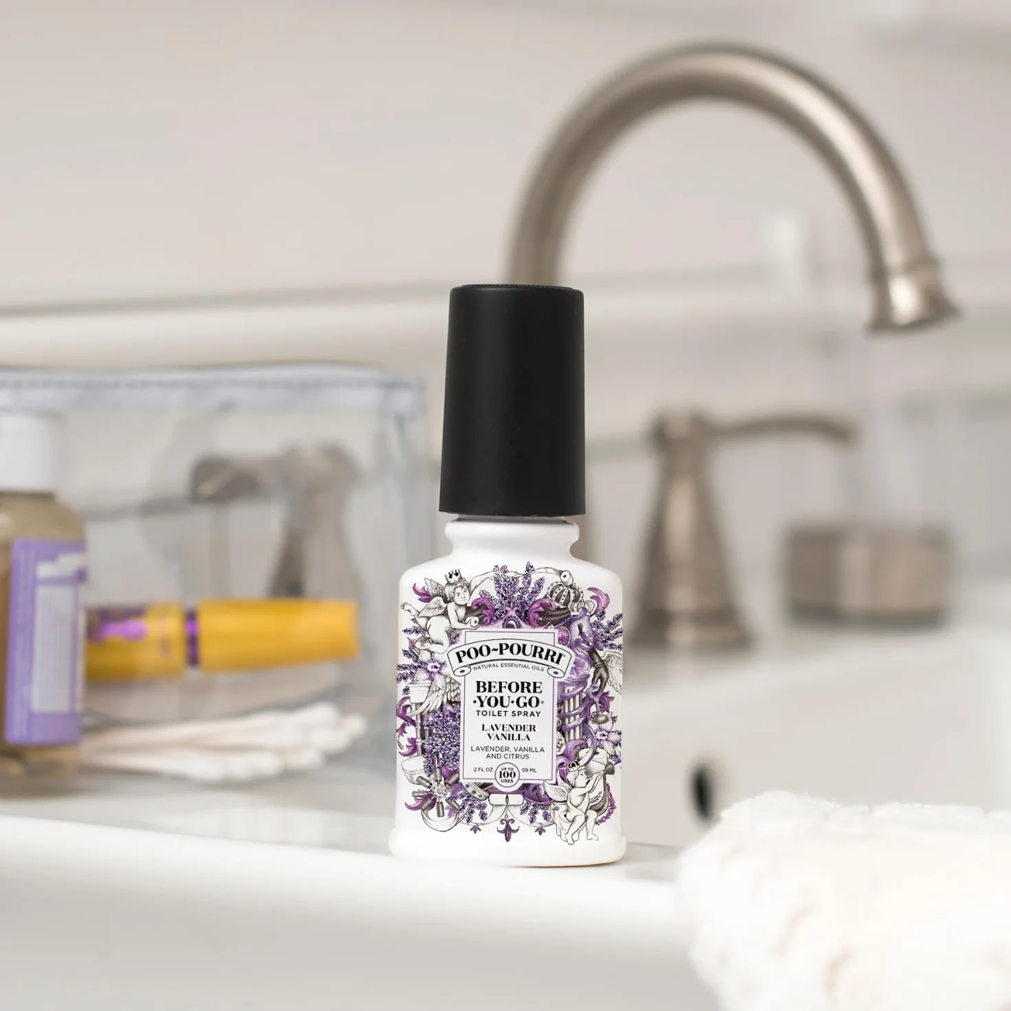 Poo-Pourri Lavender Vanilla Toilet Spray Eliminates Bathroom Odors, 59 ml