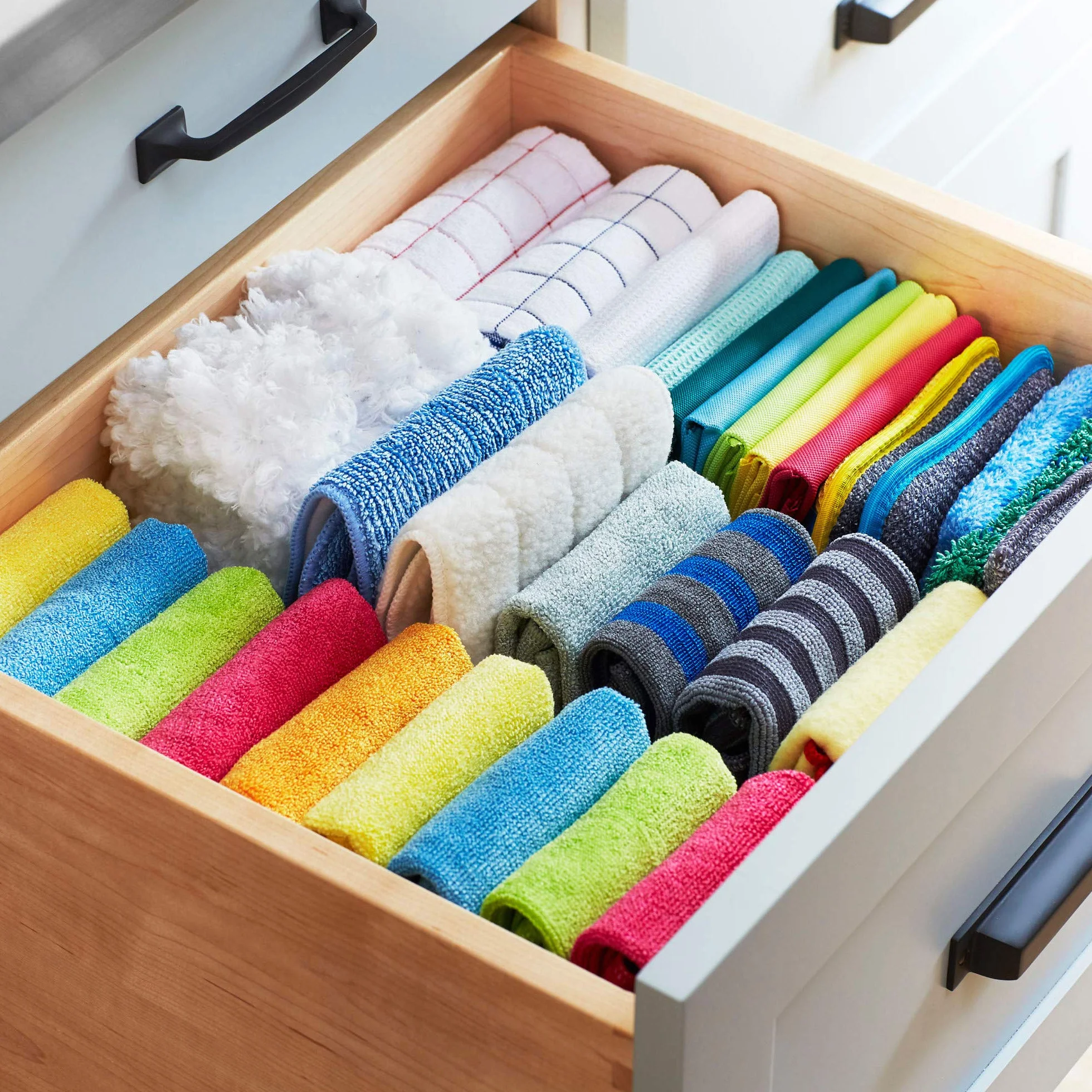 E-Cloth Alternatywa gąbka z mikrofibry, poliester, żółty-4 opakowanie, ekologiczne opakowanie