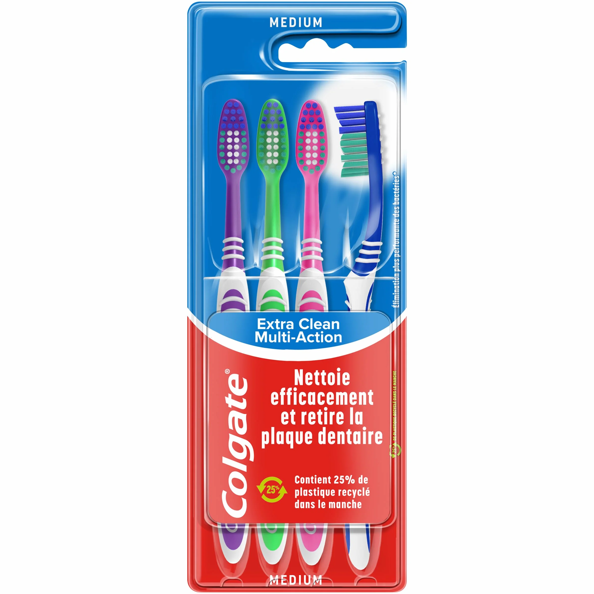 Colgate Colgate multi action medium x4 - opakowanie 4 sztuki