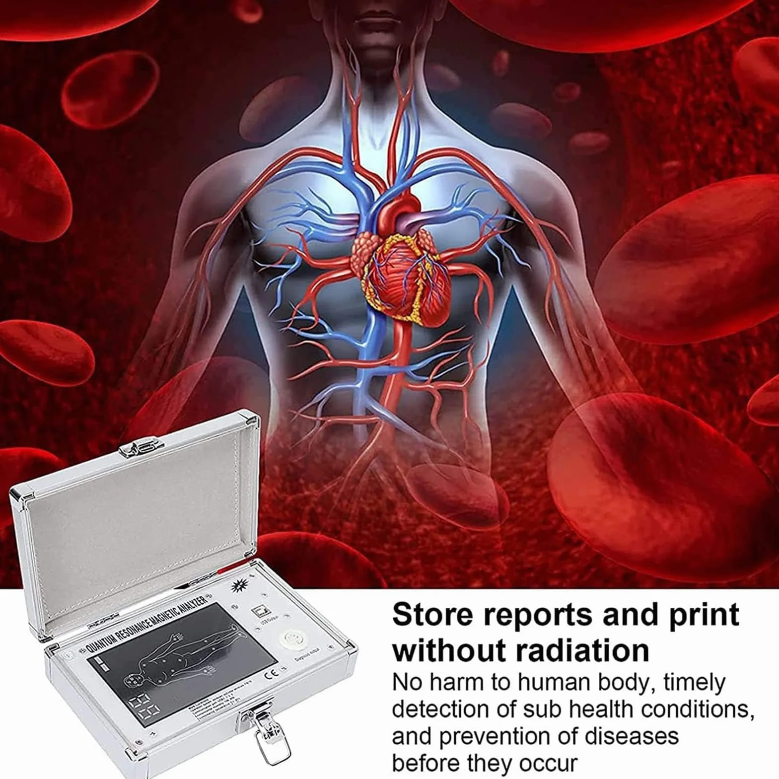 Biorezonans Machine, Quantum Magnetic Resonance Analyzer Quantum Health Analyzer z 61 raportami, Zestaw do sprawdzania analizatora ciała