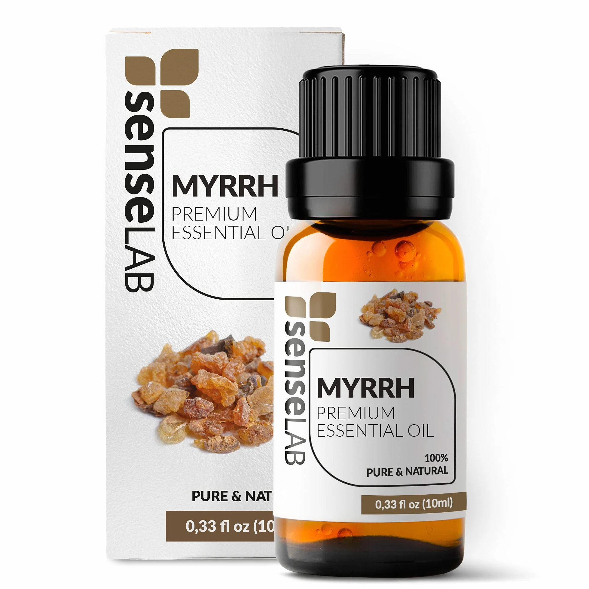 SenseLAB Olejek eteryczny z mirry 100% czysty naturalny terapeutyczny 10 ml