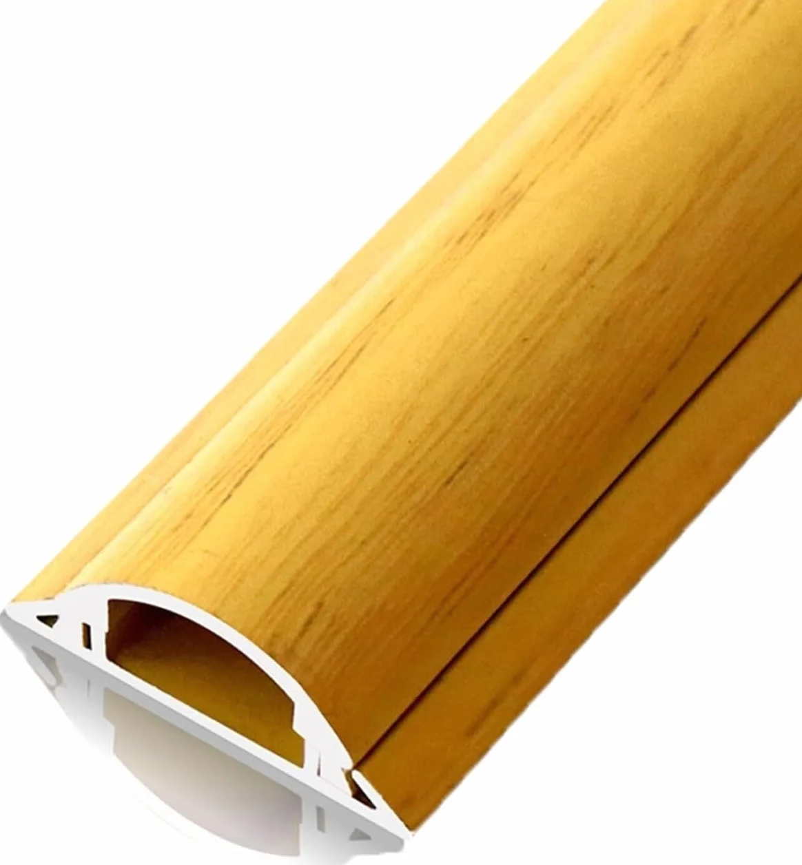 1m 2-pakowy Kanał Tłumiący Kable Ze Stopu Aluminium | Wielokolorowe, wiele rozmiarów, półokrągłe samoprzylepne ze stopu aluminium(Giallo,4#)