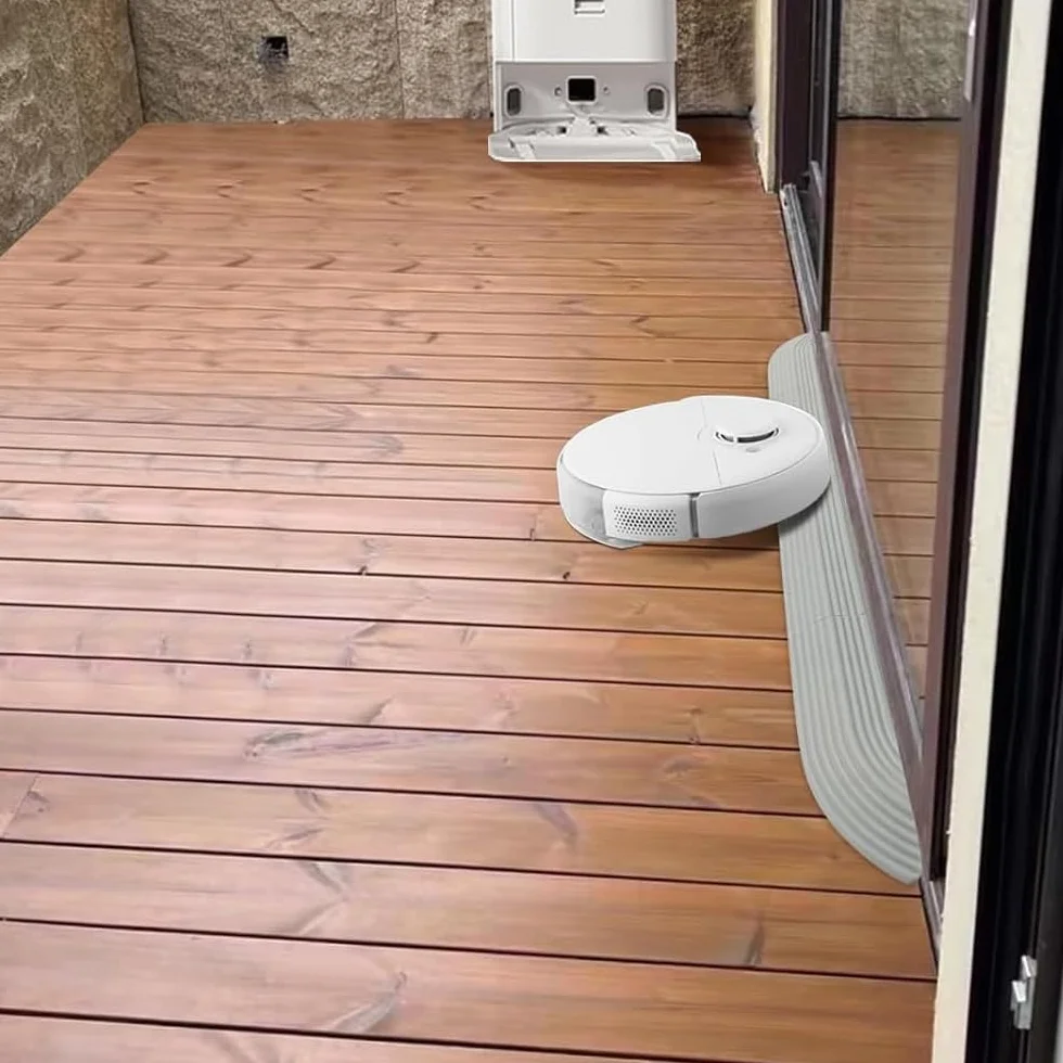 Sarini Rampa do drzwi do robota próżniowego antypoślizgowa zamiatarka wspinaczka próg pasek kompatybilny z Roborock Dreame Ecovacs