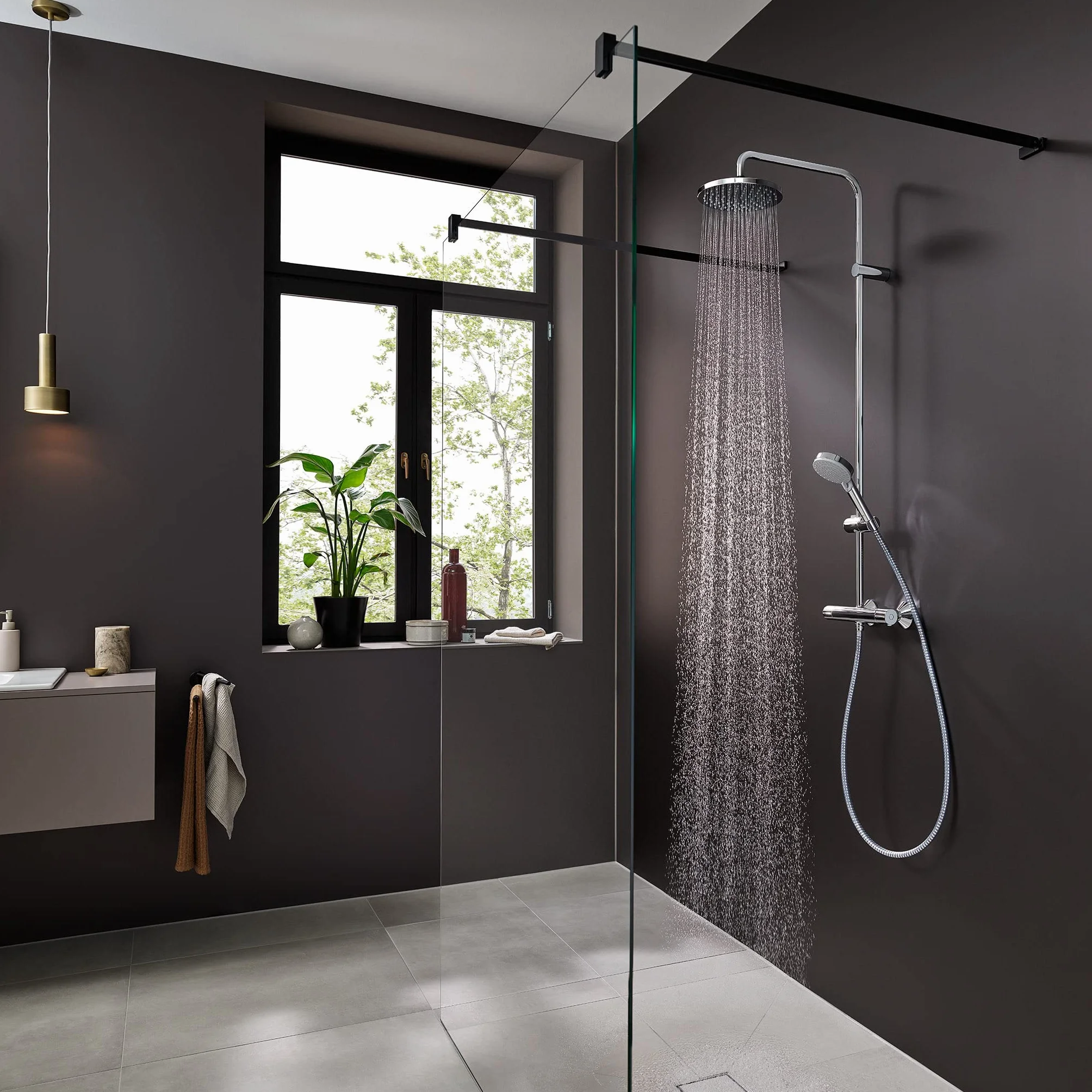 hansgrohe Vernis Blend Komplet prysznicowy 200 1-strumieniowa z baterią termostatyczną, chrom, 26276000