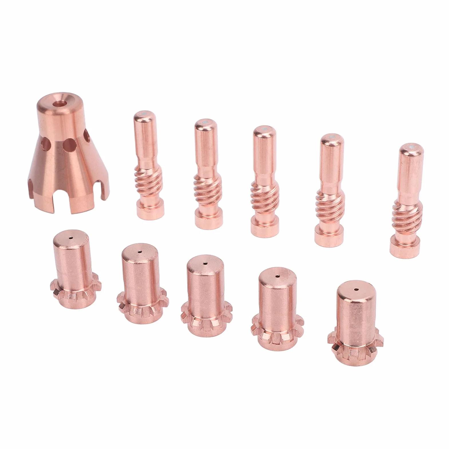 11 PCS Zestaw zestawu spawalniczego Zestaw akcesoriów plazmowych PCT80 Elektrody TIPS Okładki ochronne z skrzynką do przechowywania dla KP2062 3B1 KP2065 1