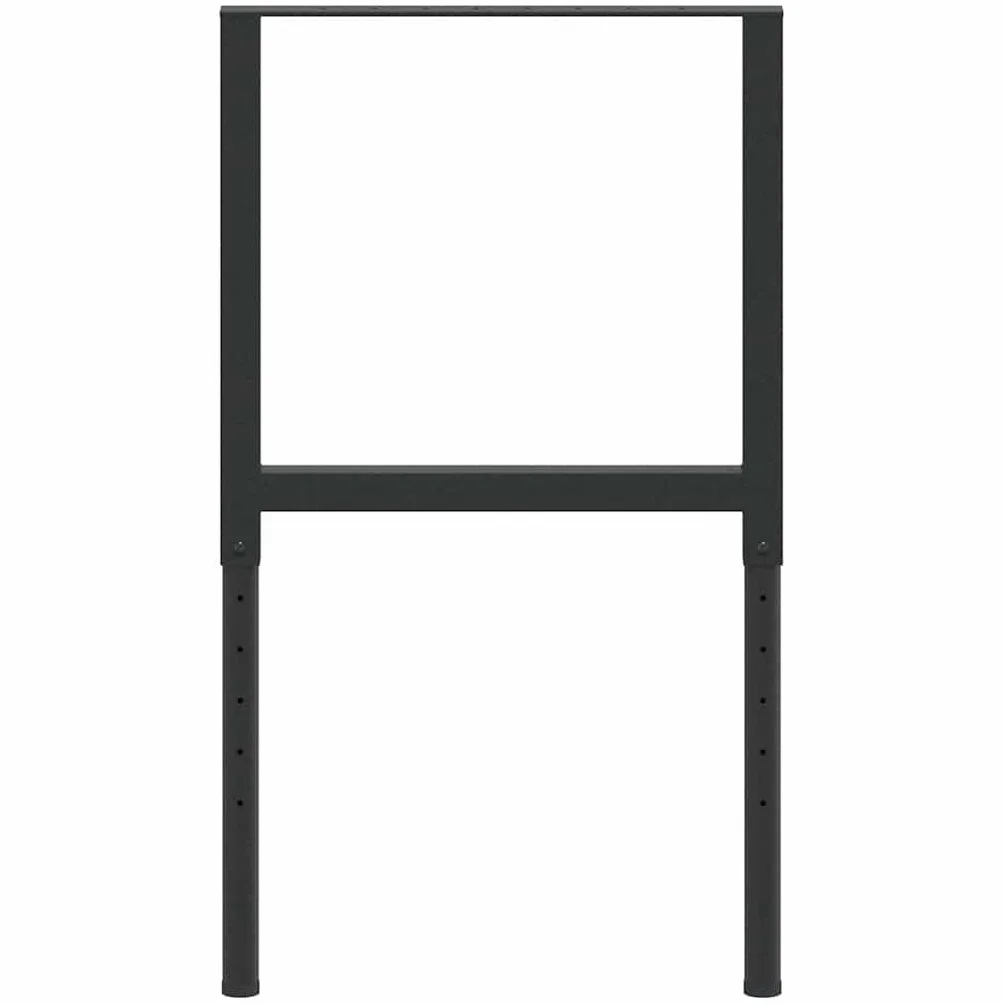 Regulowana rama stołu warsztatowego, zestaw 2 sztuk, z malowanego proszkowo metalu, 55 x (69-95,5) cm, do warsztatu, garażu, projektów hobbystycznych, DIY, stabilna powierzchnia robocza w