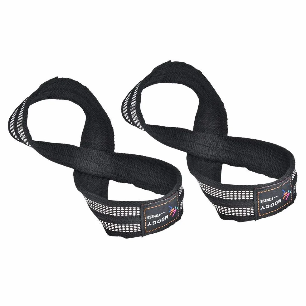 Weight Lifting Wrist Strap, 1 Paar Abbildung 8 Weight Lifting Straps Dead Lift Wrist Strap für Klimmzüge Horizontal Bar Powerlifting Gym Fitness Bodybuilding-Ausrüstung(S.)