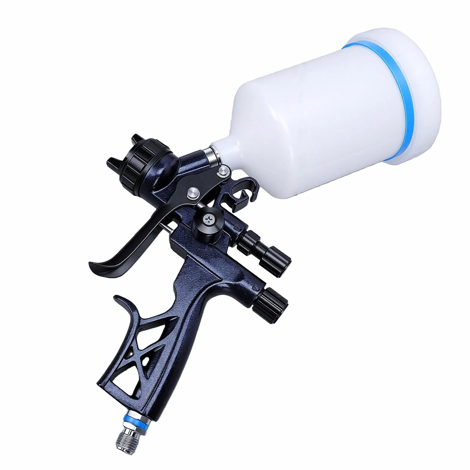 Generic Wysokowydajny Pistolet Natryskowy do zastosowań Motoryzacyjnych i Meblowych z dyszą 1,3 Mm i Kubkiem Wielokrotnego Użytku 600 Ml