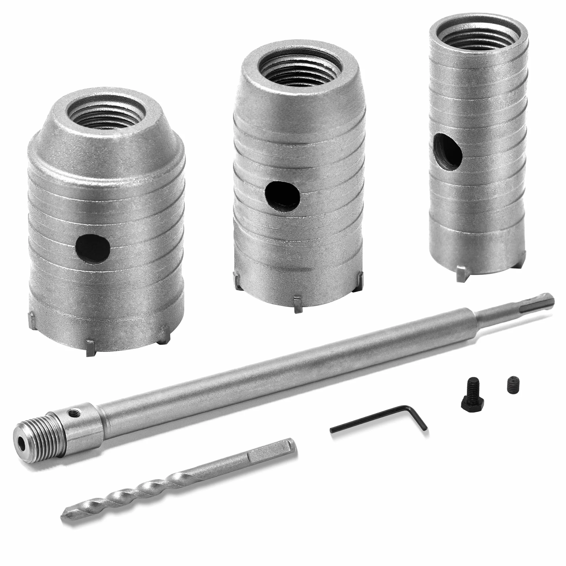 Otwornica do Betonu Wiertło Rdzeniowe 30 mm 40 mm 50 mm z Wiertłem Centrującym Adapter Przedłużający SDS-Plus 350 mm