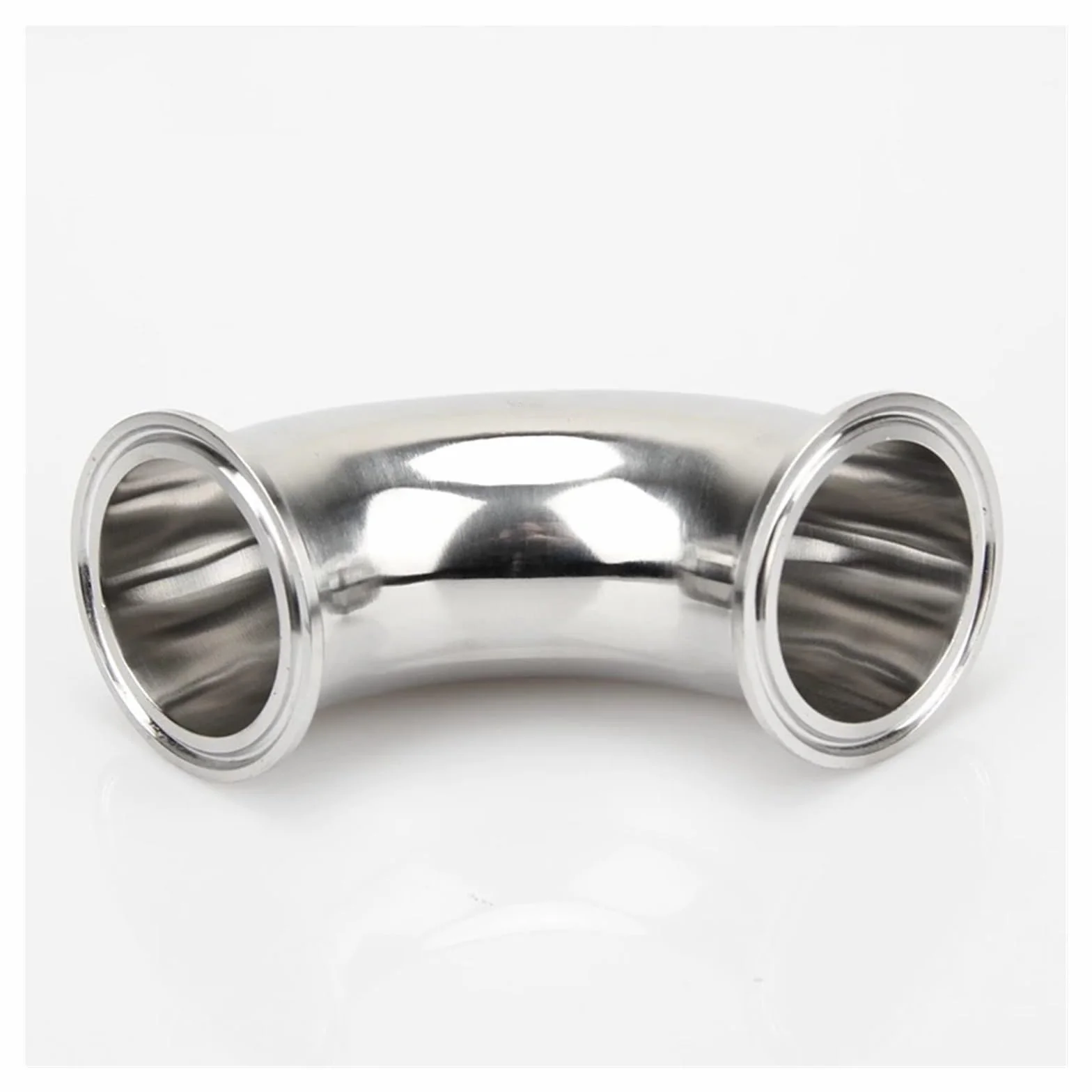 1 szt. 1.9 cm 2.5 cm 5.1 cm 7.6 cm 10.2 cm 19mm-102mm rura OD Tri Clamp Ferrule OD 90 stopni łokieć rura ze stali nierdzewnej 304 (57 mm x tuleja 77,5) złączka rurowa
