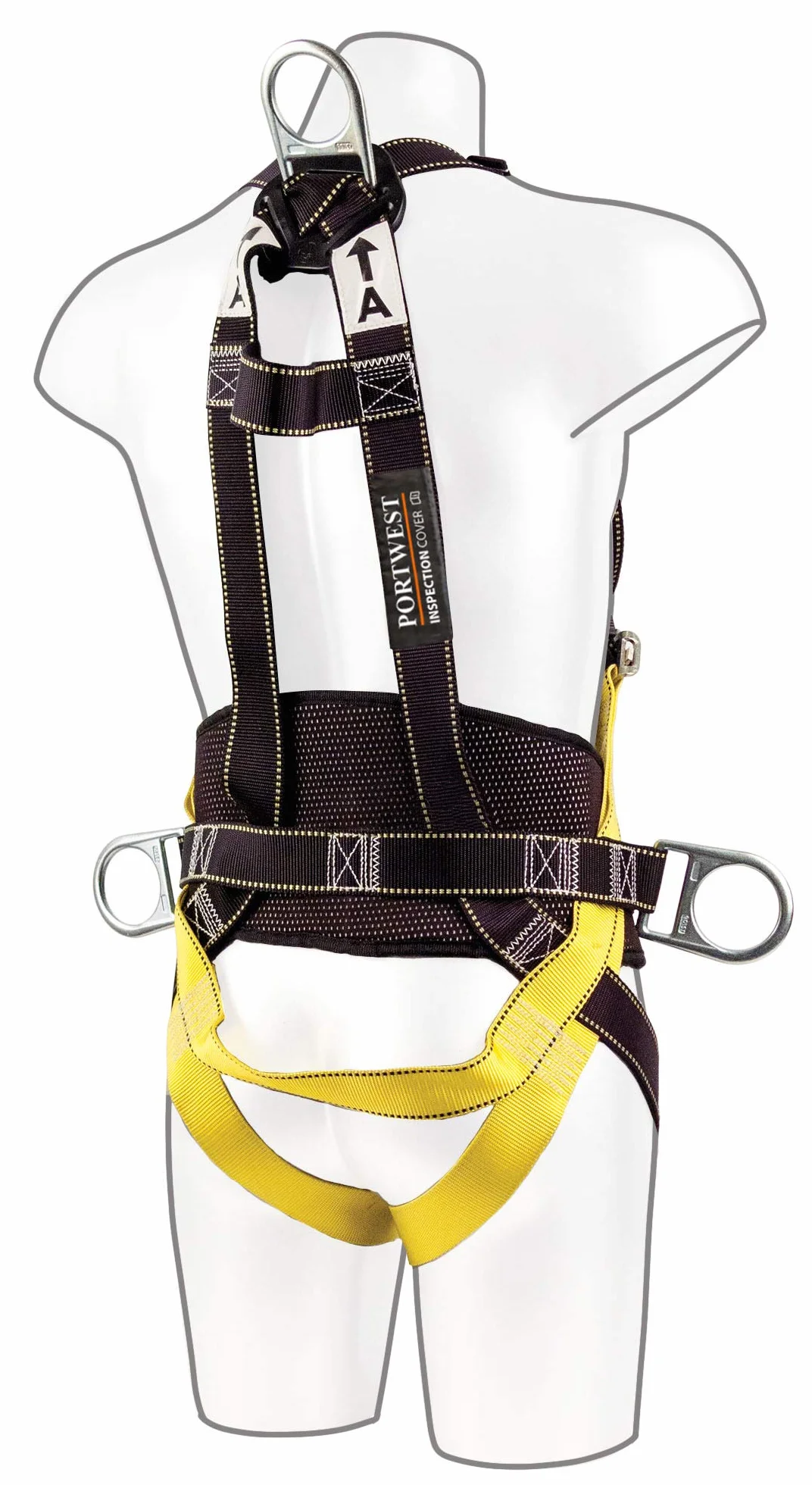 Portwest FP15 Dwupunktowe Szelki Comfort Plus, Czarny