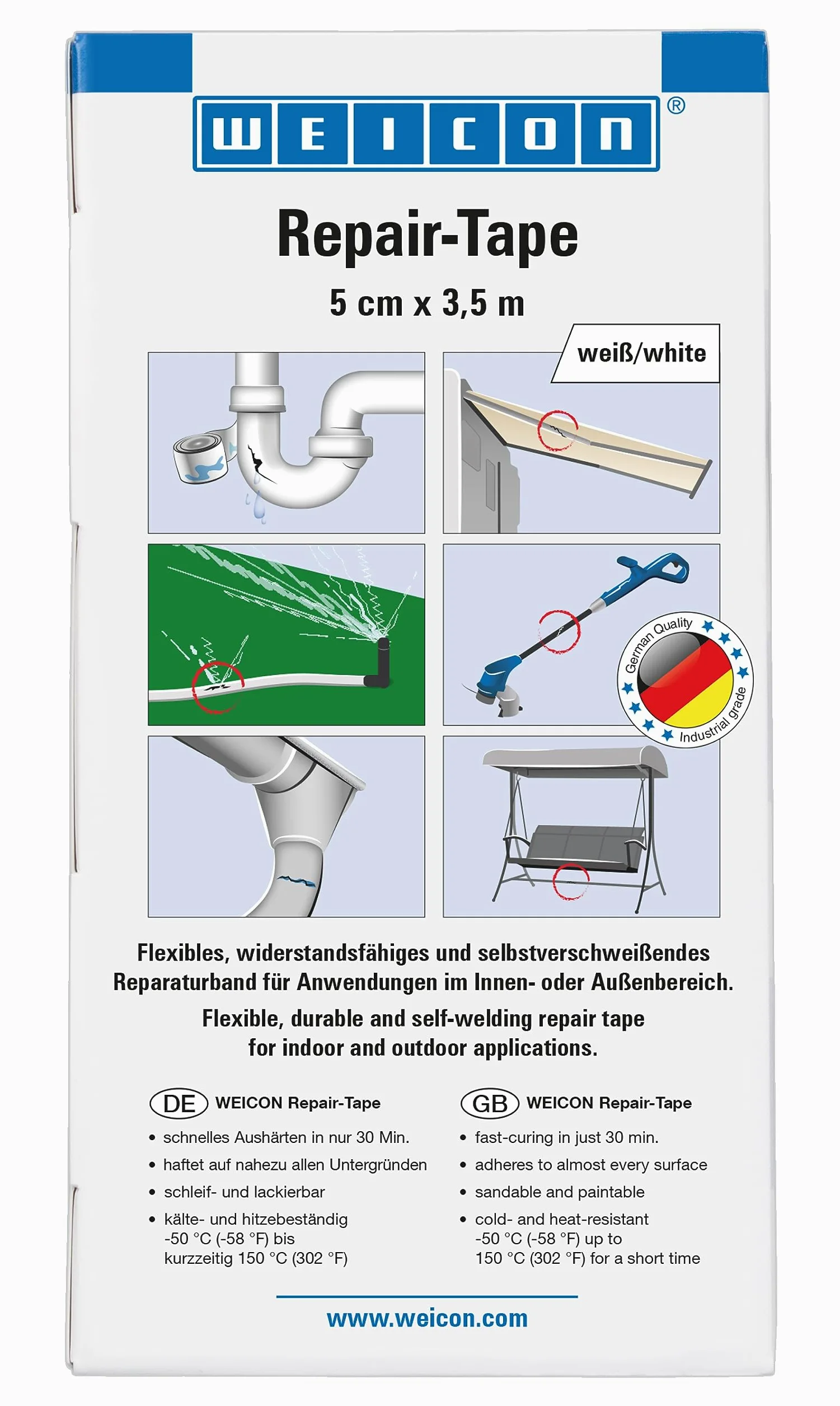 WEICON Taśma naprawcza 5 cm x 3,5 m