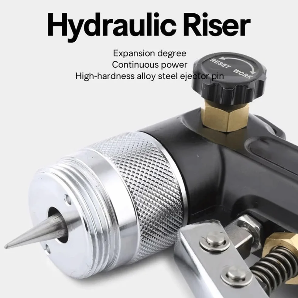 Zestaw narzędzi hydraulicznych do ekspandera do rur z obcinakiem do rur i 8 głowicami ekspandera do 3/8 do 1-1/8 cala, profesjonalny sprzęt hydrauliczny HVAC