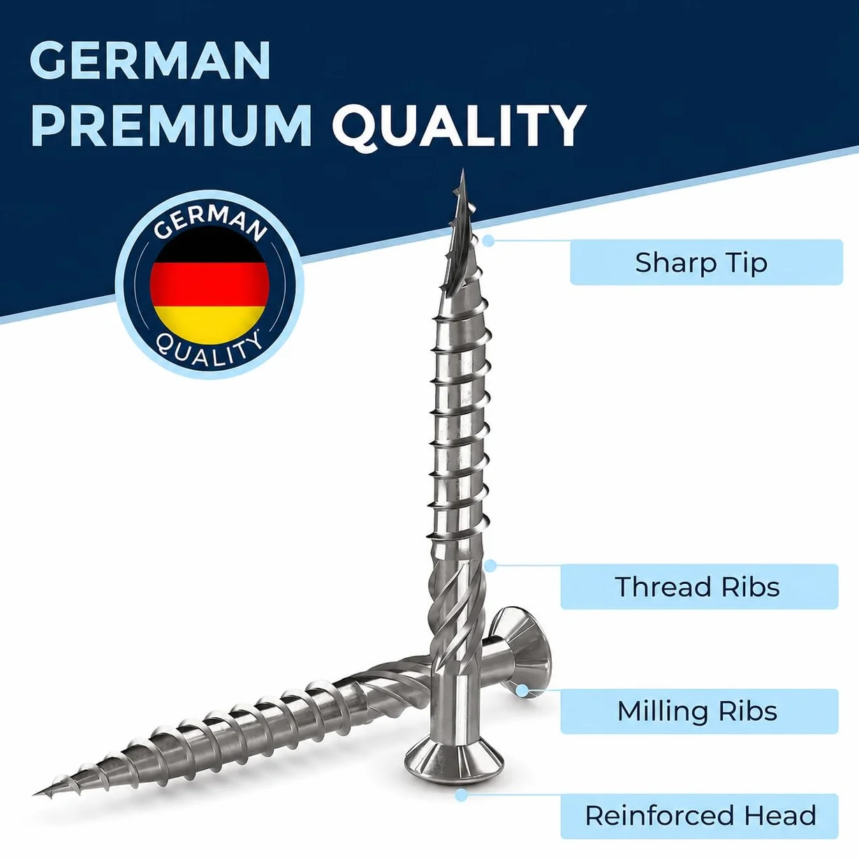 Wkręty do tarasów 5x40 ze stali nierdzewnej A2 z łbem soczewkowym Torx o grubości 5 mm, 400 sztuk, wkręty do drewna Torx o długości 40 mm, wkręty do drewna ze stali nierdzewnej
