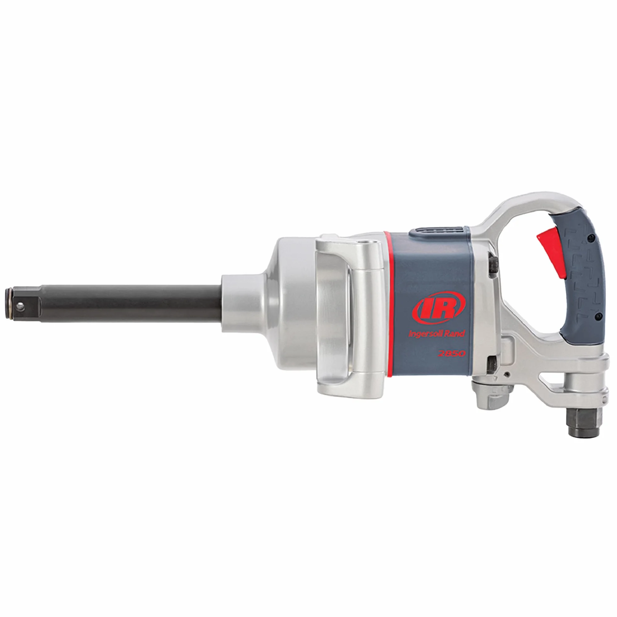 Ingersoll Rand 2850MAX-6 Pneumatyczny Klucz Udarowy, 1 Cal, Przedłużone Kowadło, 6 Calowe Przedłużenie, Lekka Konstrukcja, 2847 Nm Momentu Obrotowego i 5500 RPM, Regulowany Uchwyt