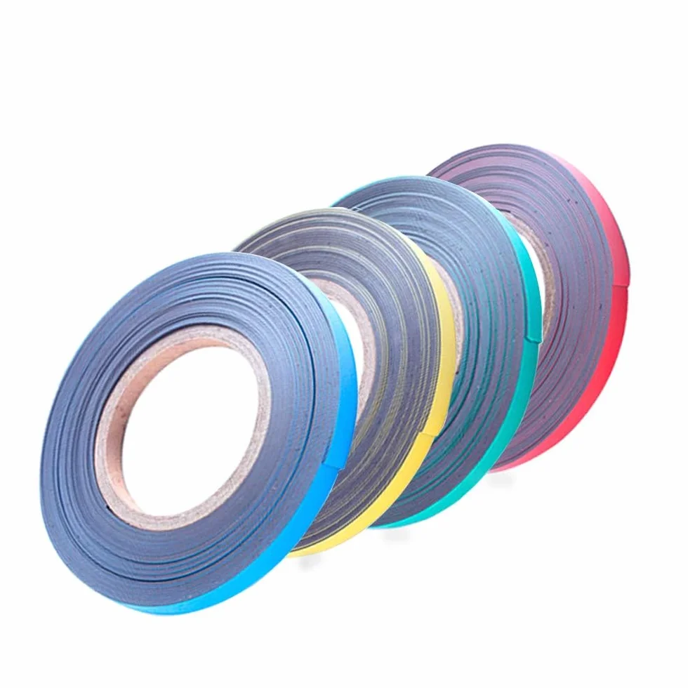 Rolka taśmy magnetycznej, kolorowe, cienkie paski, magnes, suchościeralna, tablica graficzna, 10 mm, 10 m, taśma magnetyczna (4 sztuki, mix kolorów)