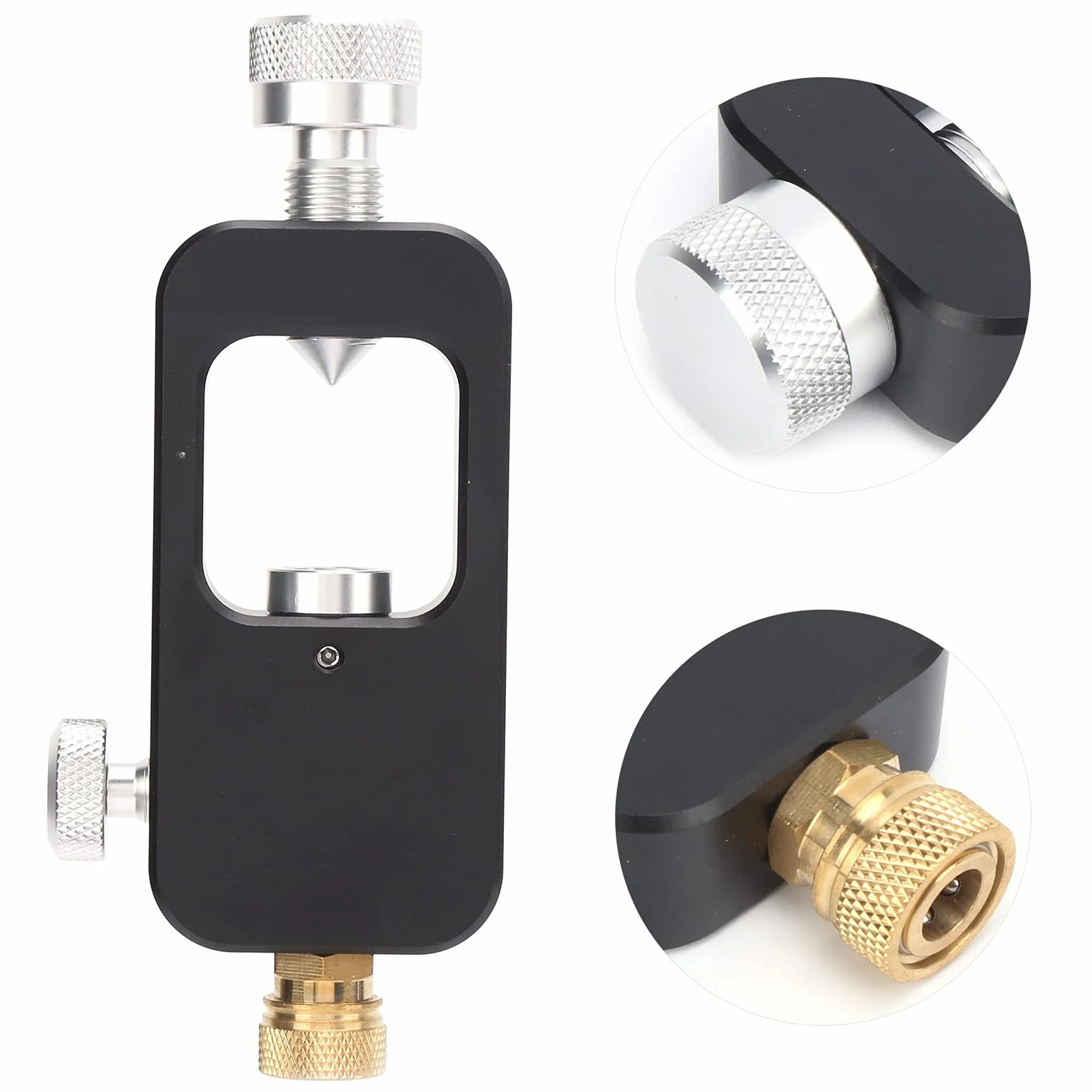 DIDEEP Adapter Butli do Napełniania Nurkowego, Aluminium Lotnicze - Adapter do Butli Nurkowej do Transportu Tlenu - Duża do Małej Butelki - Interfejs: 8 MM - Konwerter
