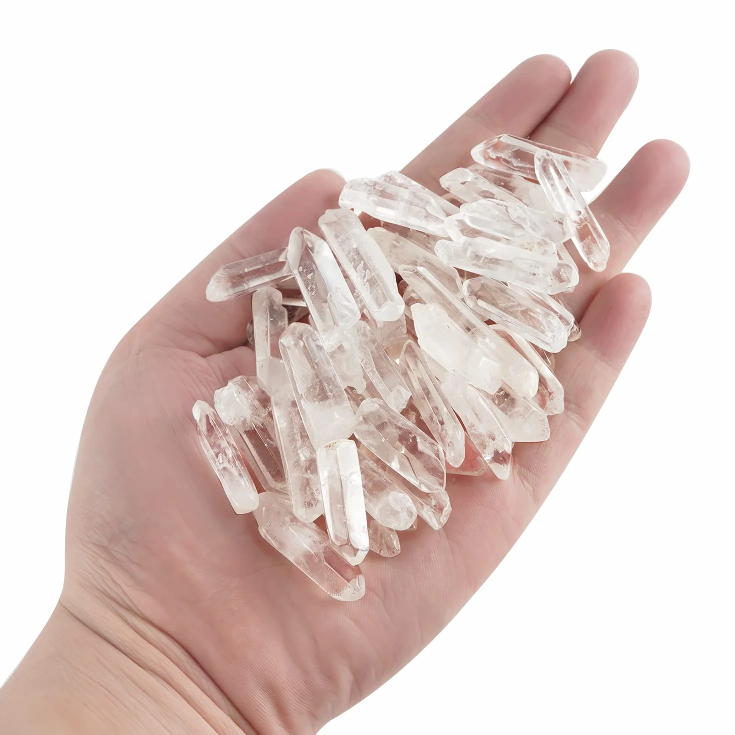 Kamień naturalny kryształ różdżki 200 g kwarc jasny wieża szkło skalne kryształ uzdrawiający opakowanie prezent