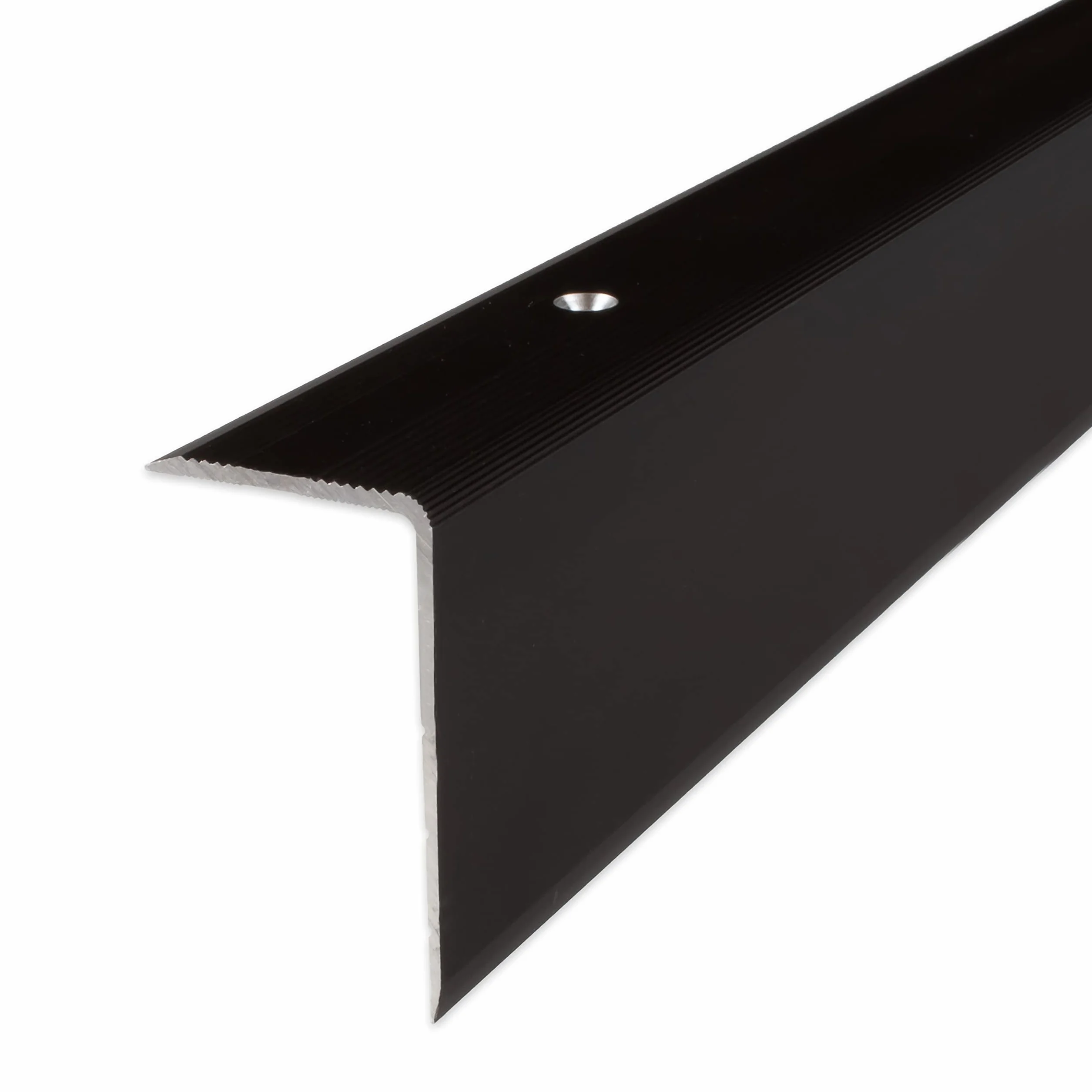 PROVISTON | krawędź schodów, aluminium | kolor ciemny brąz | szerokość 30 mm | wysokość 52 mm | długość 1000 mm | odwrócony | profil krawędzi schodów | profil kątowy | kąt łączenia | 1 sztuka