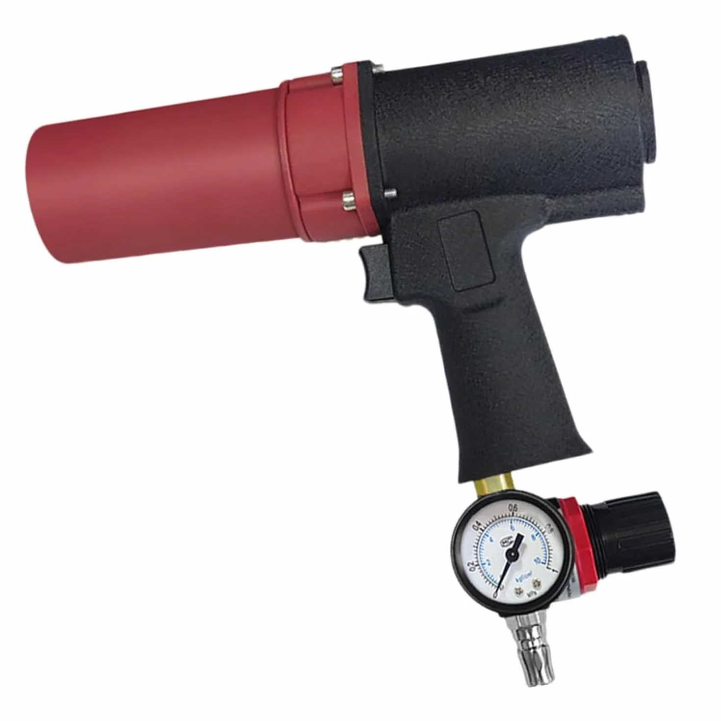 Pneumatyczny pistolet uszczelniający 300 ml, z manometrem, równomierne rozprowadzanie, brak pęknięć produktu, regulowana prędkość, do klejenia szkła, silikonu, naprawy karoserii i stałej