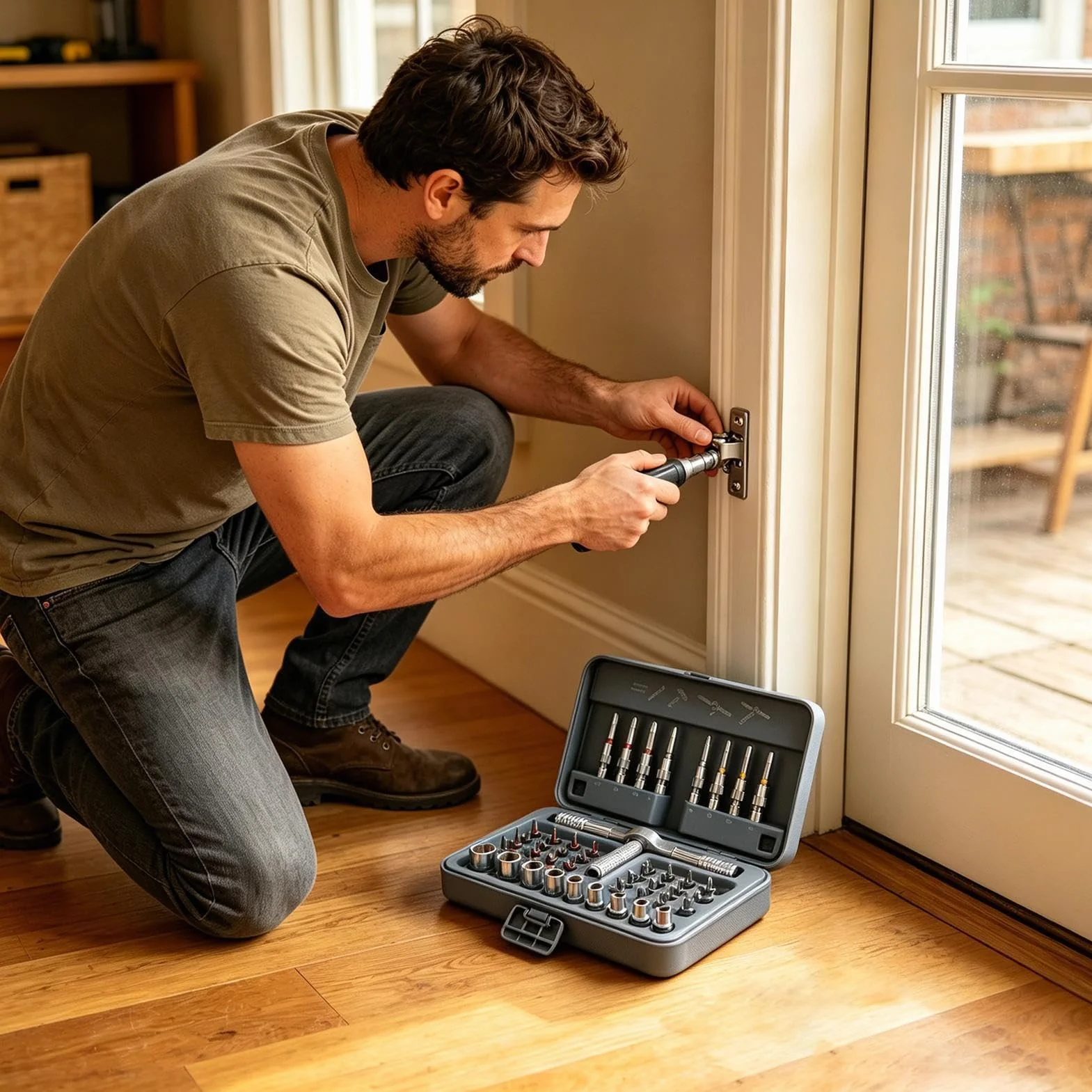 Magnetyczny Zestaw Wkrętaków Z Uchwytem T 54 W 1, Ergonomiczny Komplet | Zestaw Wkrętaków Z Grzechotką Do Majsterkowania Do Elektroniki, Projektów DIY, AGD, Mebli, Rowerów,