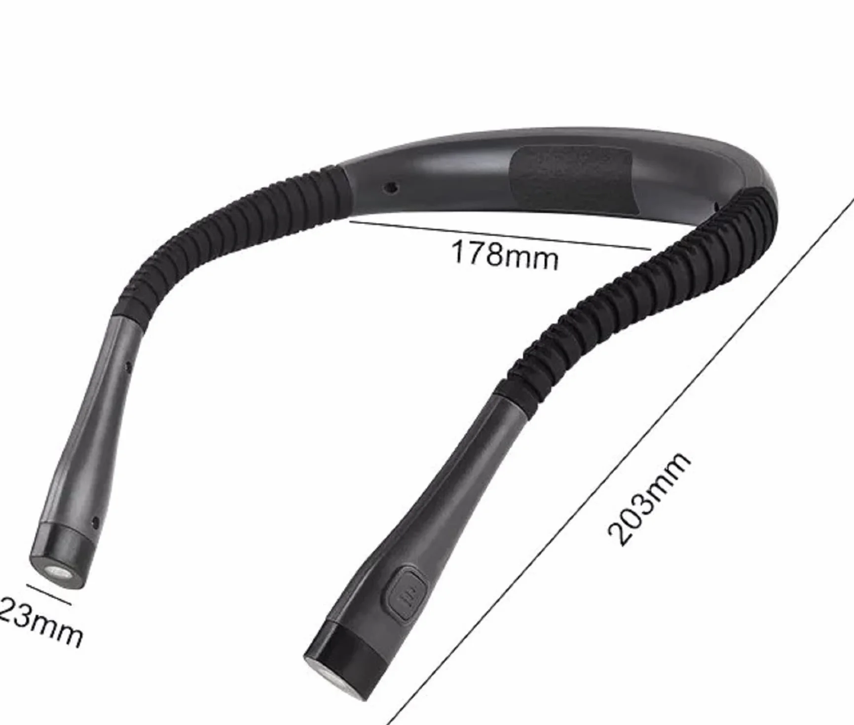 Lampka na szyję do czytania, szycia, majsterkowania. Lampka LED. Wbudowana bateria. Ładowanie przez USB + lampka USB DomoGardeno