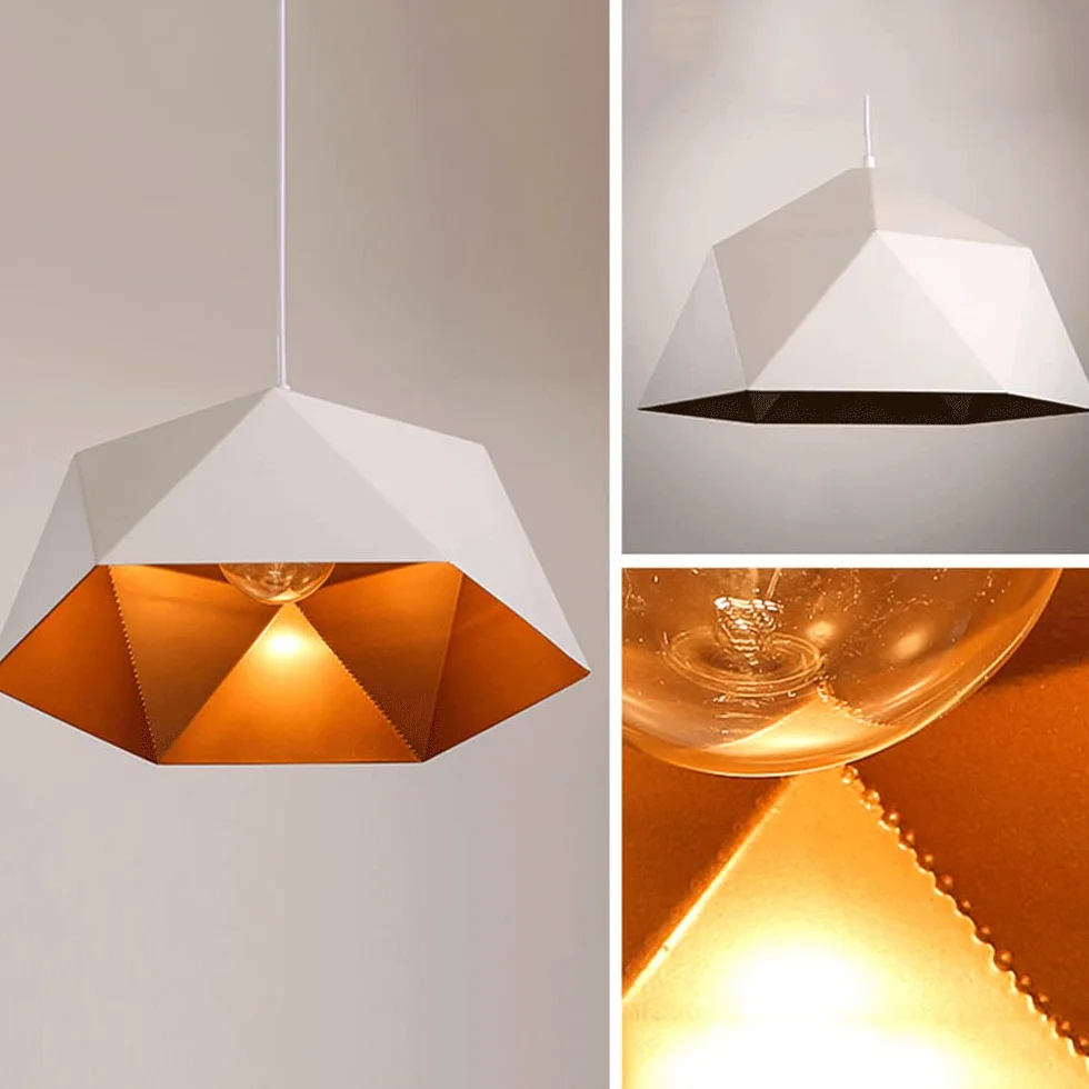 CHENKUI Czarny Minimalistyczny Klosz Wiszący Z Matową Geometrią Nowoczesna Sufitowa Lampa Wisząca E27/E26 Base Vintage Kreatywne Regulowane Żyrandole Do Kuchni, Sypialni, Jadalni, Kawiarni