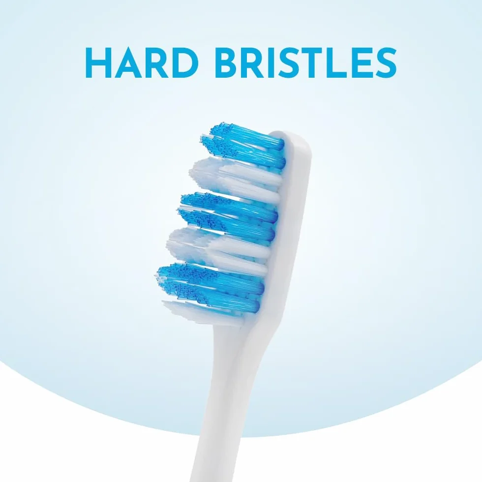 REACH Essential Care Interdental Firm szczoteczka do zębów, pojedyncze opakowanie x 12, ręczne szczoteczki do zębów z twardym włosiem na całą głowę, różne kolory, wielopak, codzienna pielęgnacja jamy