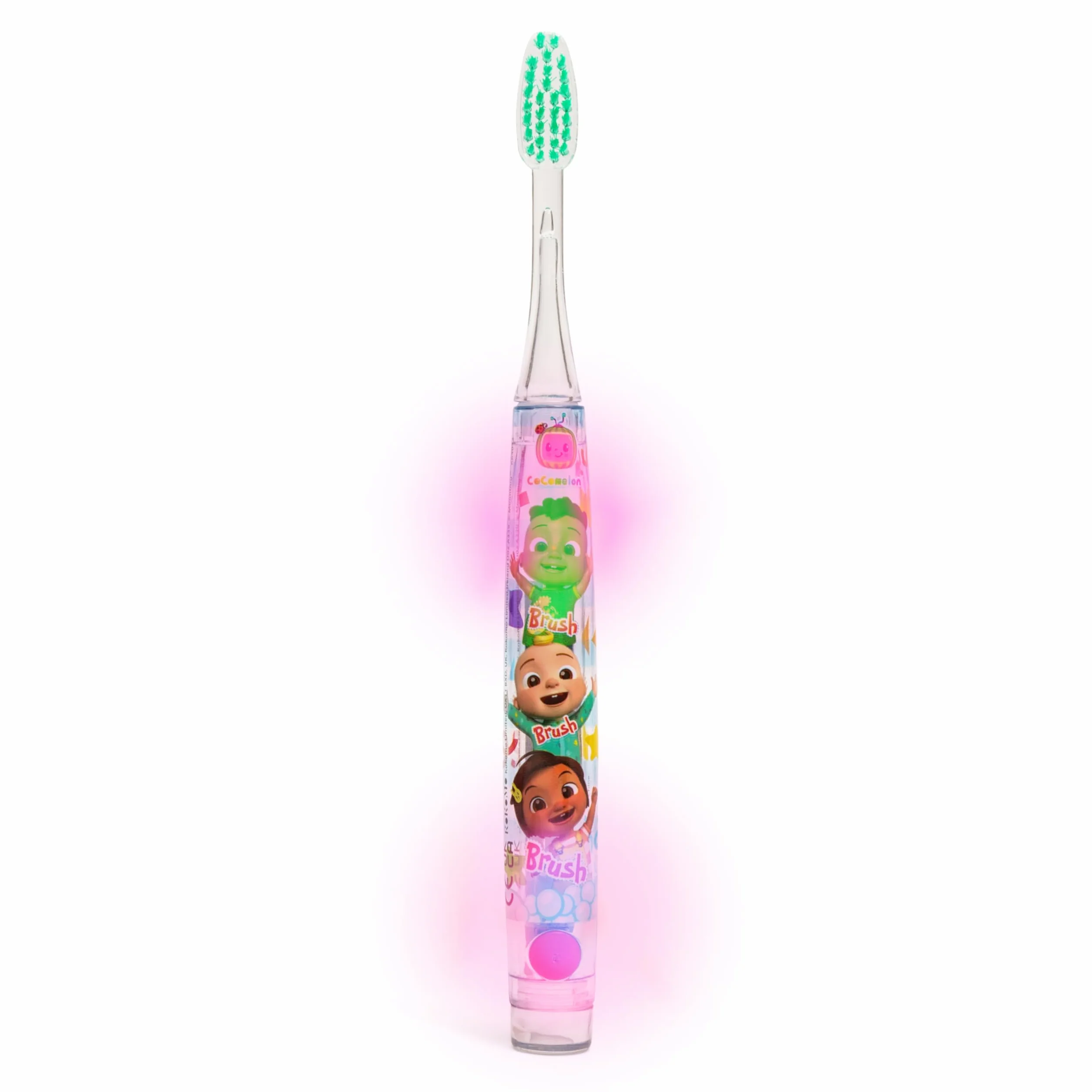 CoComelon Migająca szczoteczka do zębów dla dzieci zasilana baterią - 2-minutowy timer