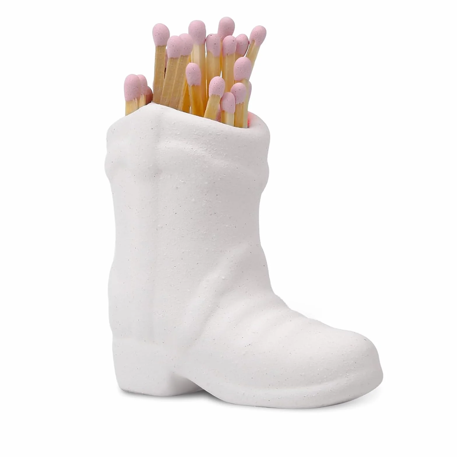 Pojemnik na zapałki, stojak na zapałki kowbojskie, dekoracyjny stojak na mecze, stojak na buty kowbojskie z zaczepem, odpowiedni do kuchni, kominków, łazienek i sypialni