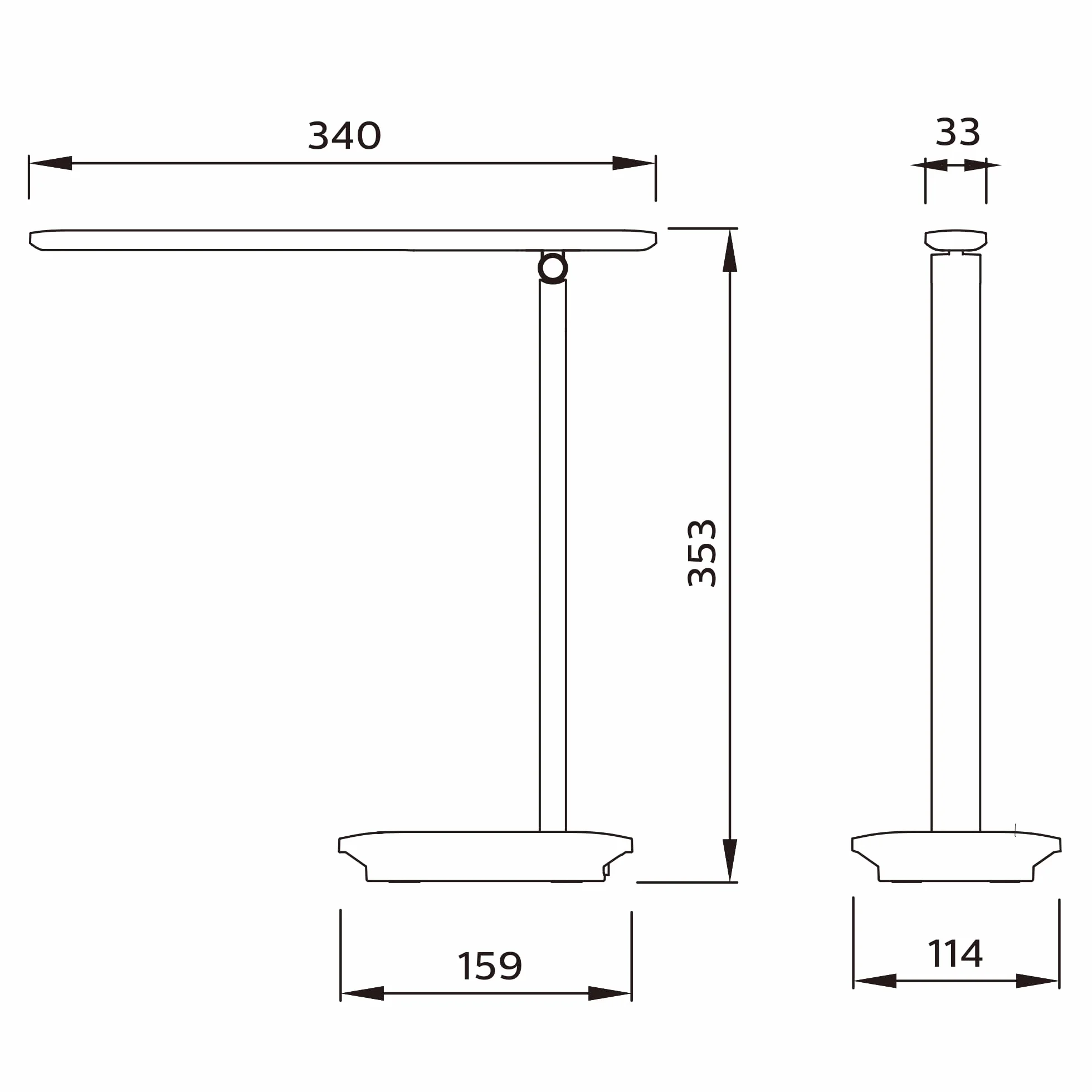 Philips LED Lampka biurkowa Performance Ivory DSK203, 5 W 130 lm, 2700-5000 K, biała, możliwość przyciemniania, USB
