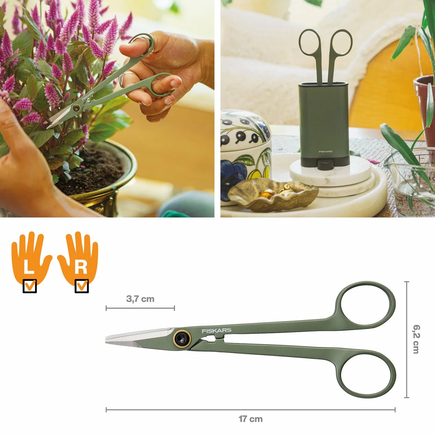 Fiskars Plant Care Zestaw do pielęgnacji roślin 3 szt.