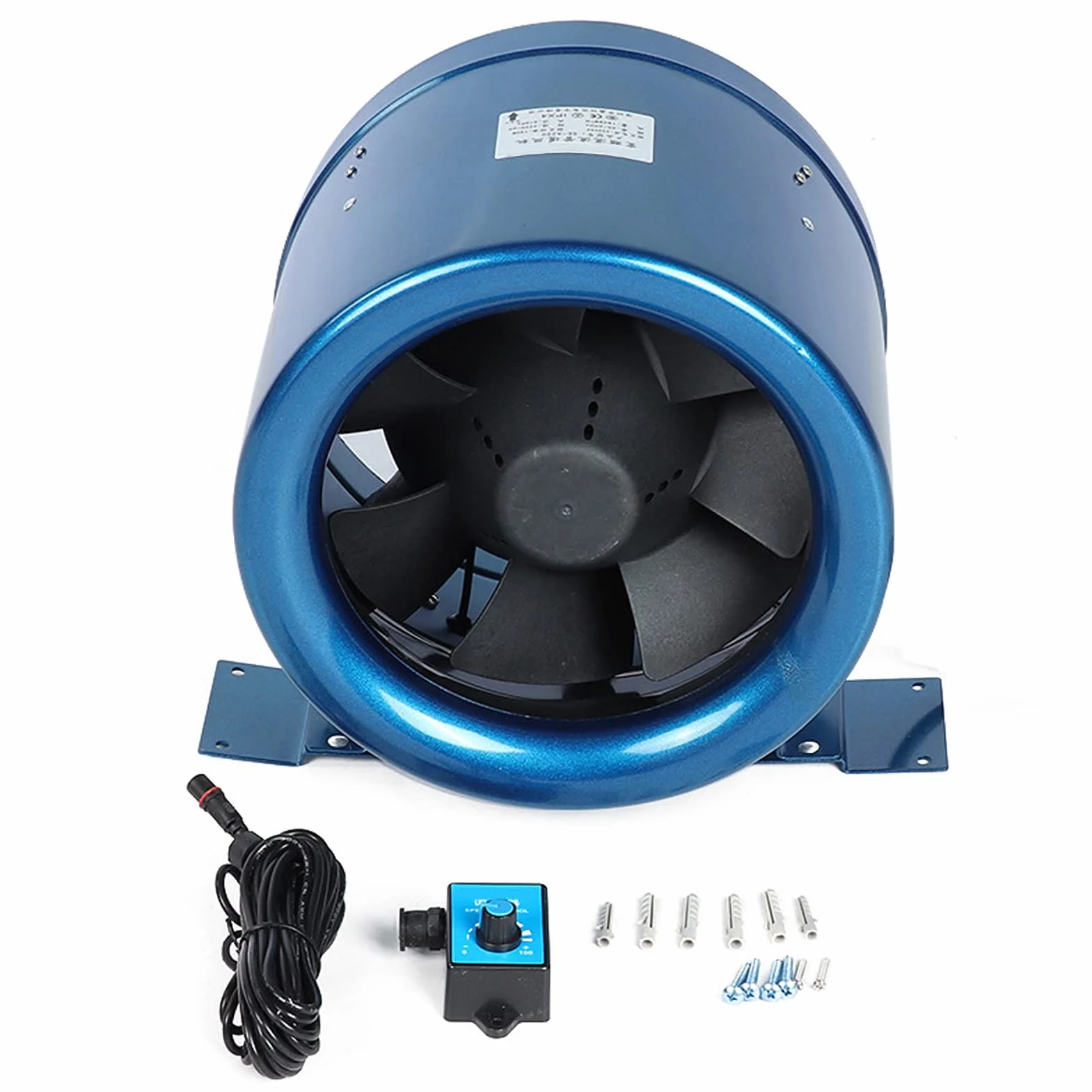 Silnik EC, wentylator kanałowy z regulacją prędkości do hotelu 150 W 3200 RPM 1065 CFM 1808 M³/h AC 220 V do łazienek, wentylatorów domowych