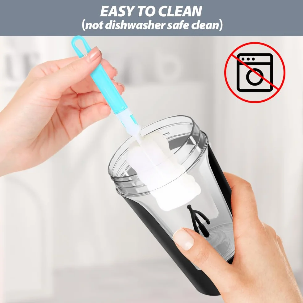 AOOWU Elektryczny shaker do białek Vortex - USB, 24 oz, 60+ shakes na ładowanie, BPA free