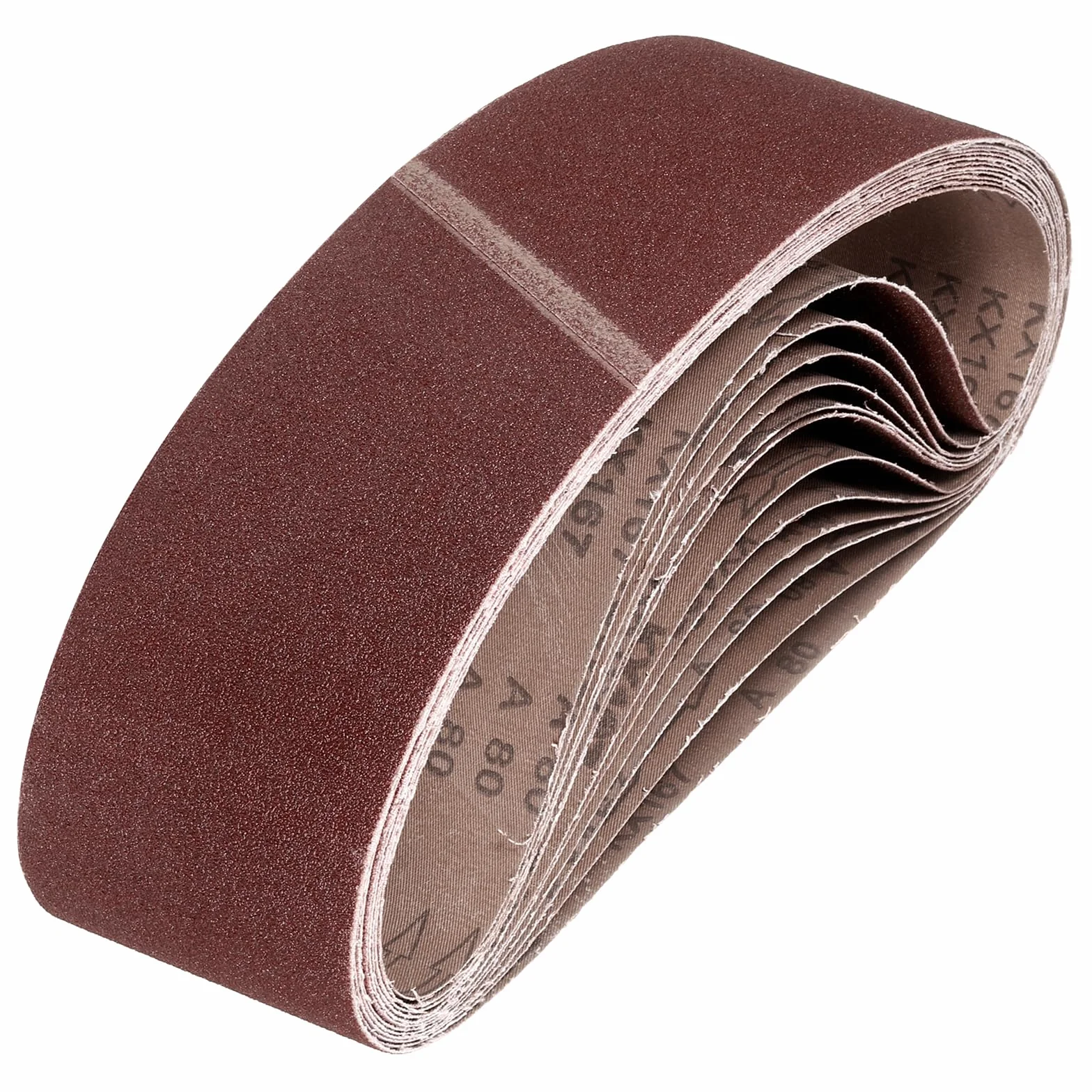 QUARKZMAN Paski szlifierskie 152 mm x 1220 mm, 20 szt., 80 ziaren, taśma ścierna z tlenku glinu, do obróbki drewna, polerowania metalu, ostrzałki do noży