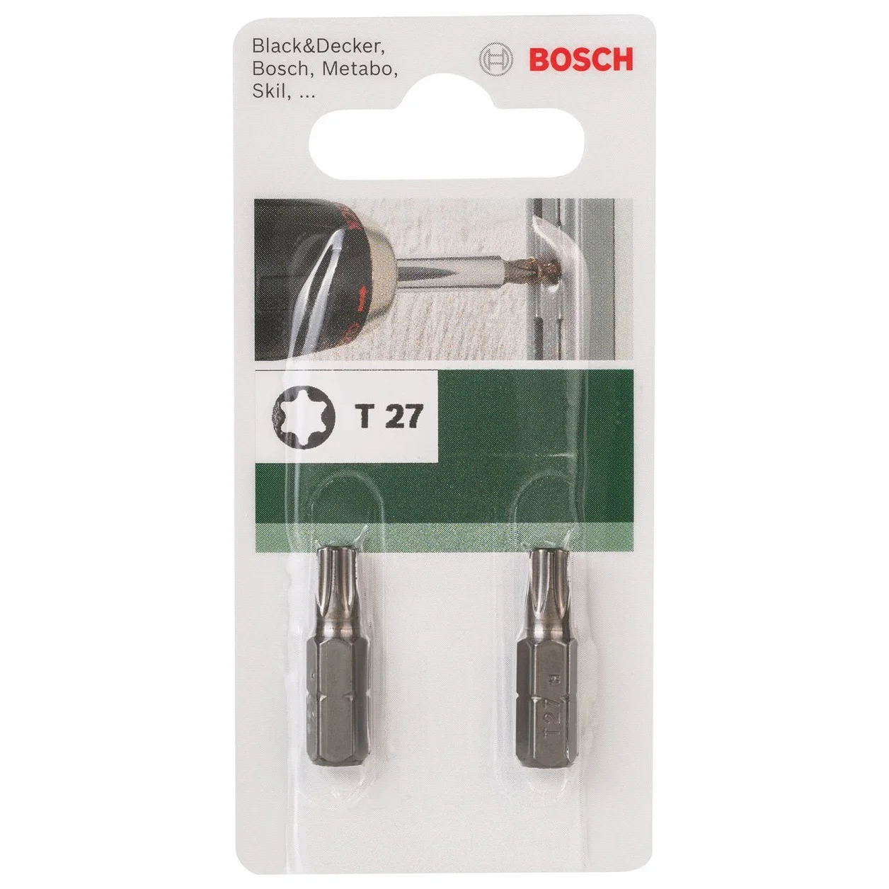 Bosch 2609255936 bity DIY T27 25 mm, 1/4 cala końcówka sześciokątna DIN 3126-C6.3, standard (2)