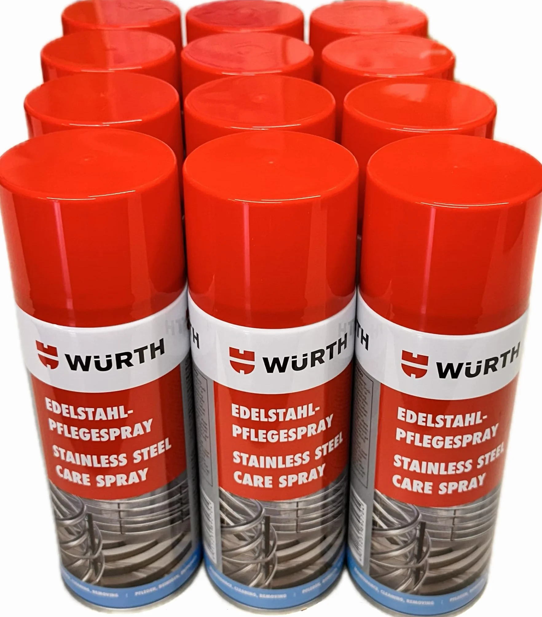 Würth Spray do pielęgnacji stali nierdzewnej 12 x 400 ml środek do pielęgnacji stal szlachetna