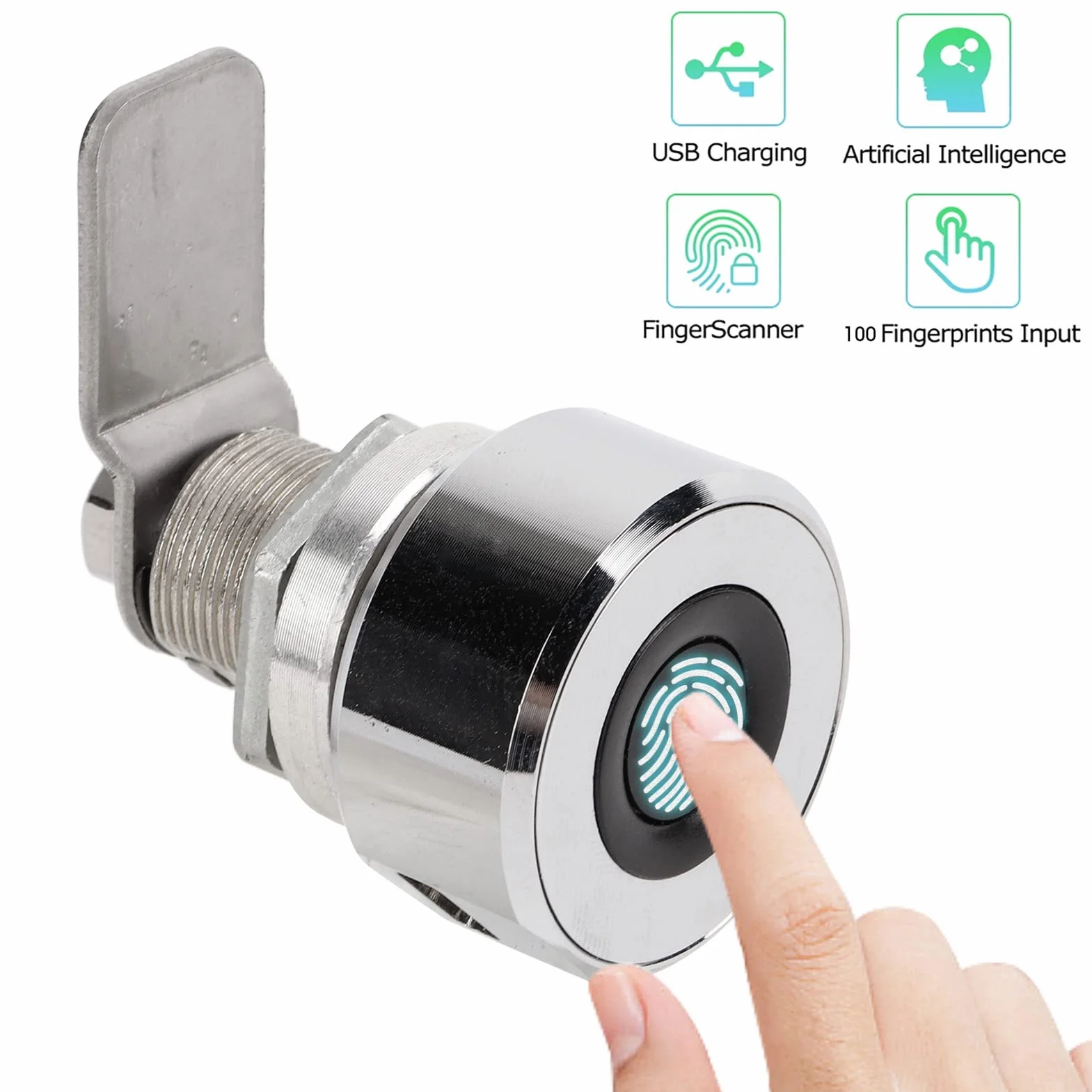 Szafki na Czytniki Linii Papilarnych Blokada ładowania USB Keyless Elektroniczny Zamek do Szuflady Aplikacja Mobilna Inteligentny Zamek do Szuflad Szafy Szafka Szafka