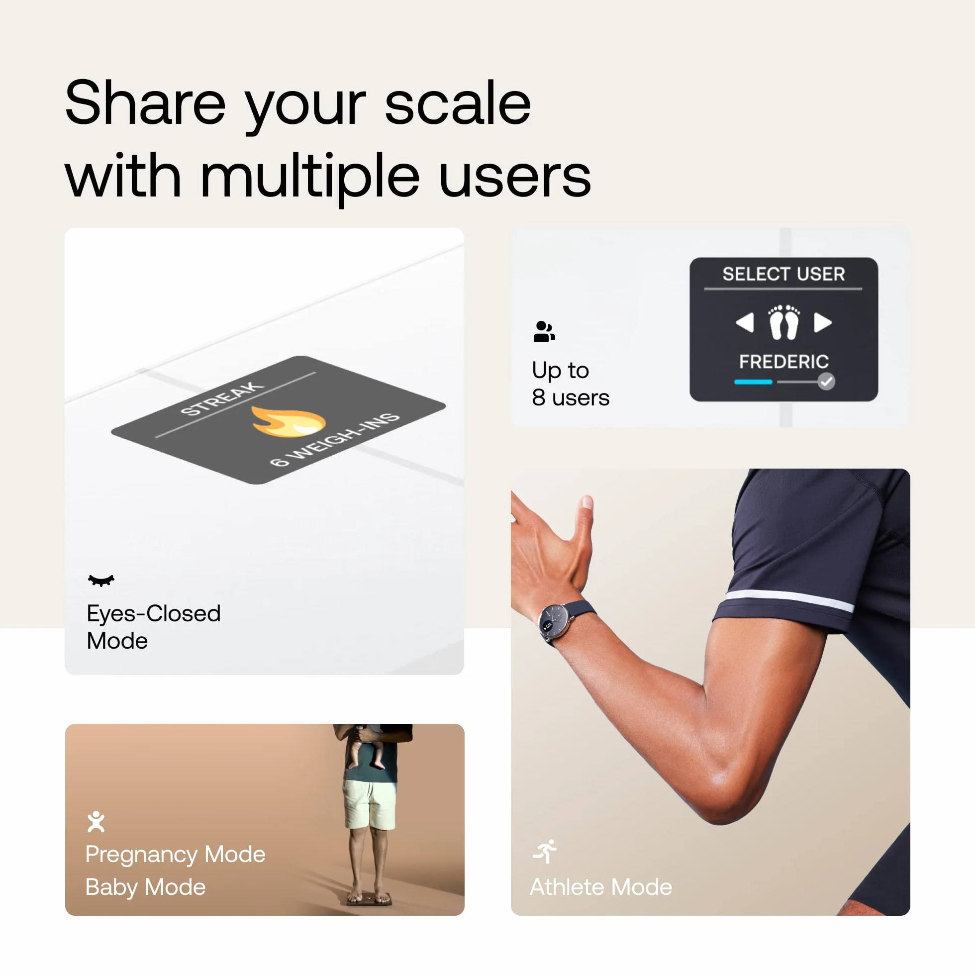 Withings Body Smart – waga z Wi-Fi i Bluetooth z funkcją analizy składu ciała, kolorowy ekran. Biała